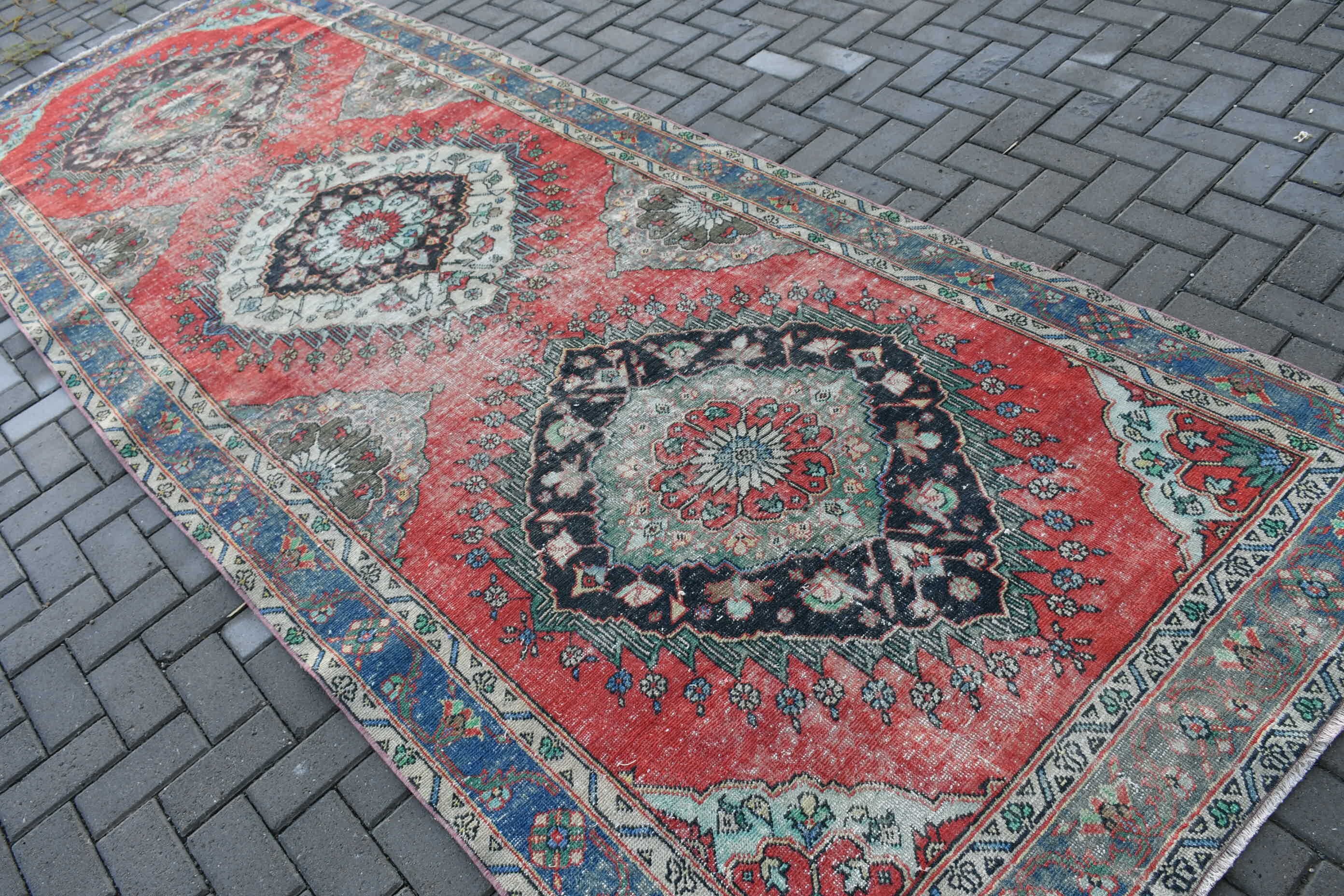 Mutfak Halısı, Türk Halısı, Merdiven Halıları, Oushak Halısı, Koridor Halıları, 4,7x13,2 ft Runner Halısı, Mavi Yün Halısı, Vintage Halı