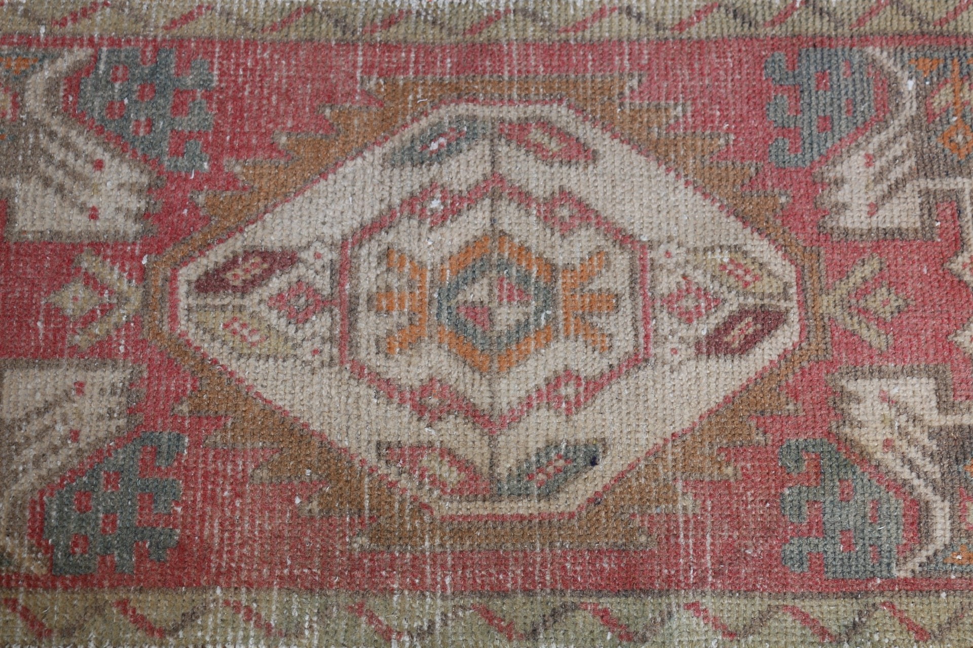 Bath Rugs, 1.5x3.1 ft Small Rug, Turkish Rug, Bedroom Rug, Vintage Rug, Rugs for Entry, Door Mat Rugs, Red Oriental Rug, Art Rug, Wool Rugs