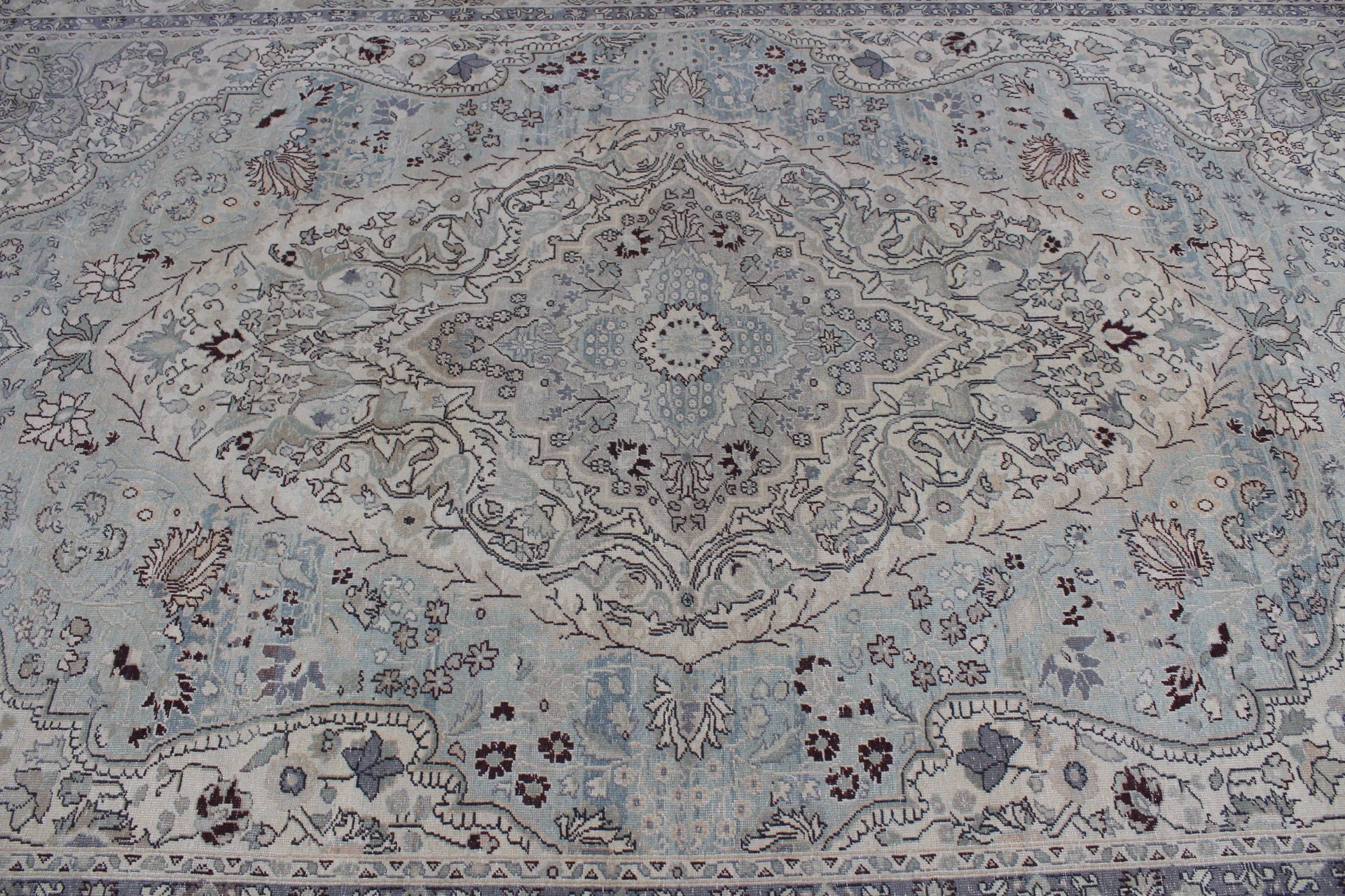 Fas Halısı, Türk Halısı, Vintage Halılar, Yatak Odası Halıları, 6,4x9,3 ft Büyük Halı, Mutfak Halısı, Yeşil Yün Halı, Oturma Odası Halısı, Salon Halısı