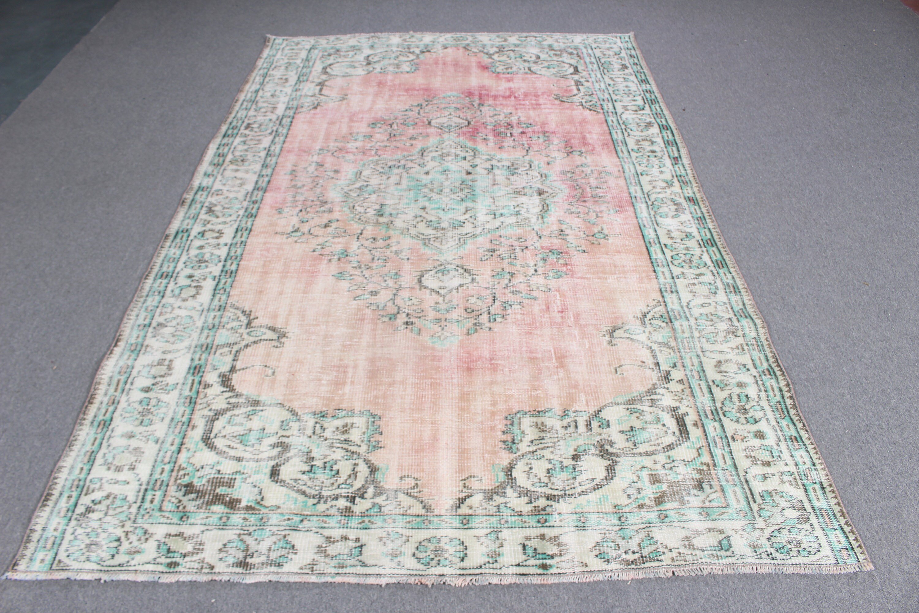 El Dokuma Halılar, 5.3x8.5 ft Büyük Halı, Türk Halısı, Lüks Halılar, Salon Halısı, Geleneksel Halılar, Yatak Odası Halısı, Vintage Halı, Bej Anadolu Halıları