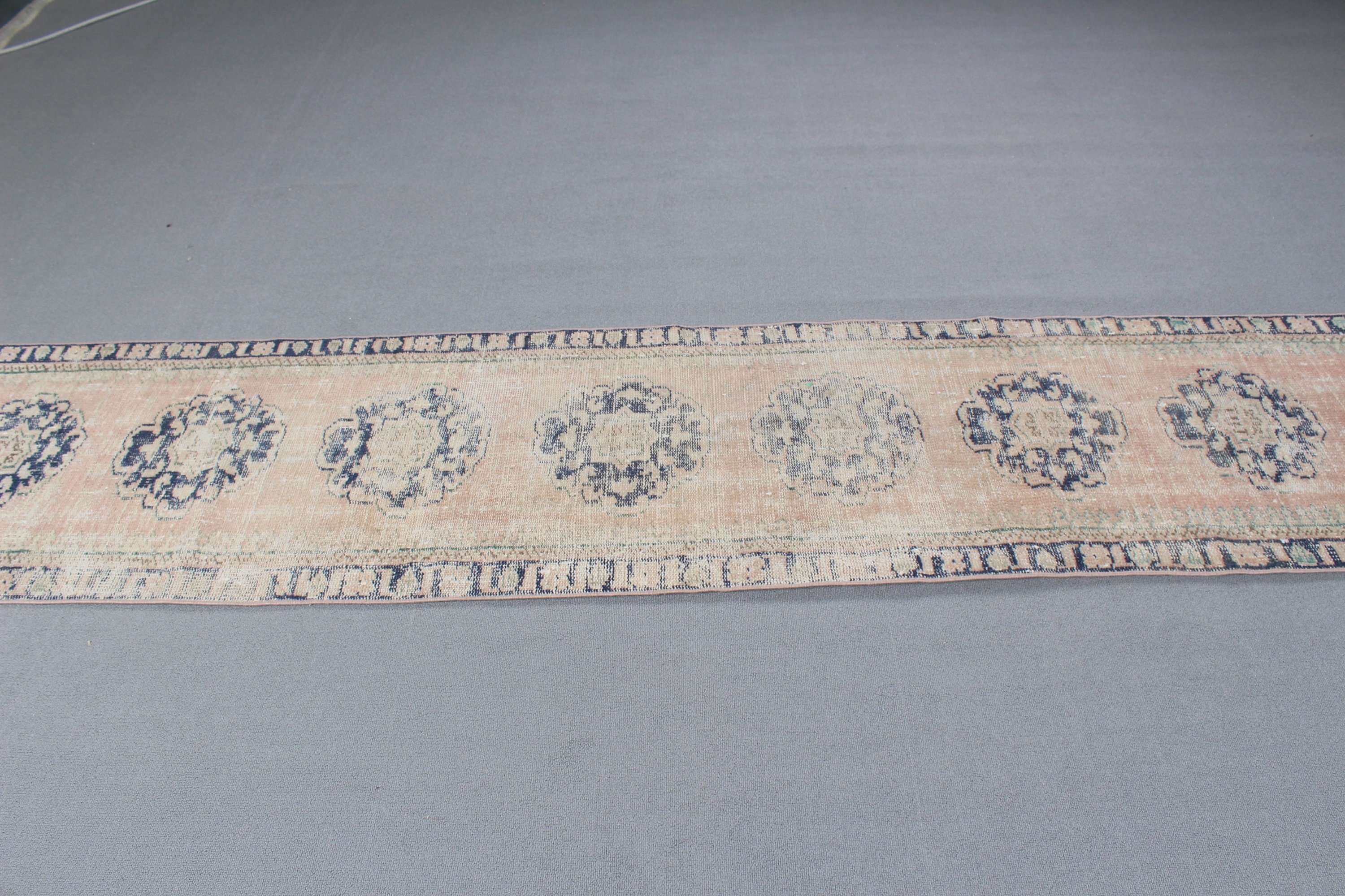 Hallway Rugs, Vintage Rugs, Exotic Rug, Corridor Rugs, Beige Geometric Rug, Floor Rugs, Turkish Rugs, Modern Rug, 2.1x10.3 ft Runner Rugs