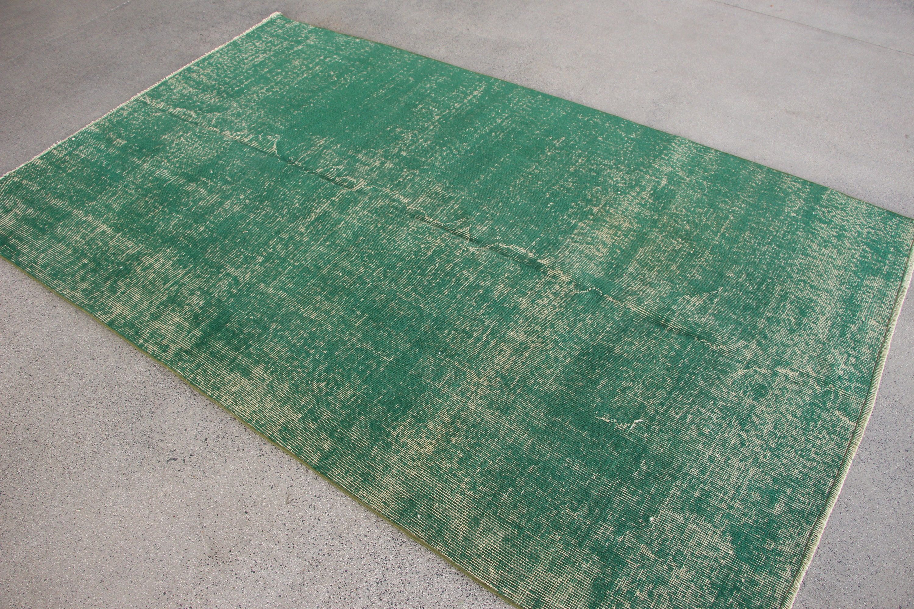 Nursery Rugs, Vintage Rug, Green  4.6x7.7 ft Area Rugs, Cool Rugs, Living Room Rugs, Floor Rugs, Turkish Rugs, Kitchen Rug