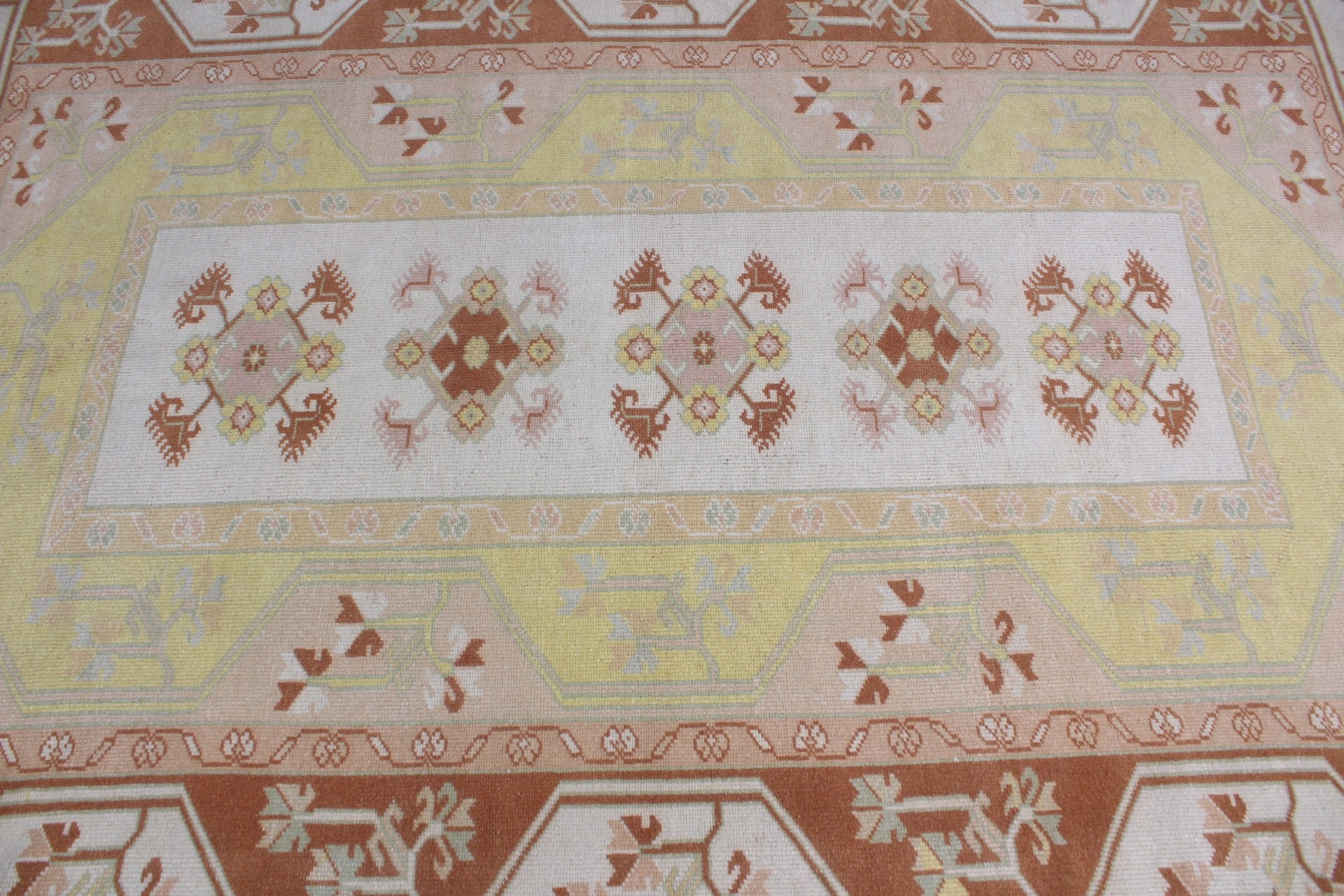 Vintage Rug, Authentic Rug, 5.2x7.8 ft Large Rug, Antique Rug, Bedroom Rugs, Oushak Rug, Dining Room Rug, Beige Anatolian Rug, Turkish Rug