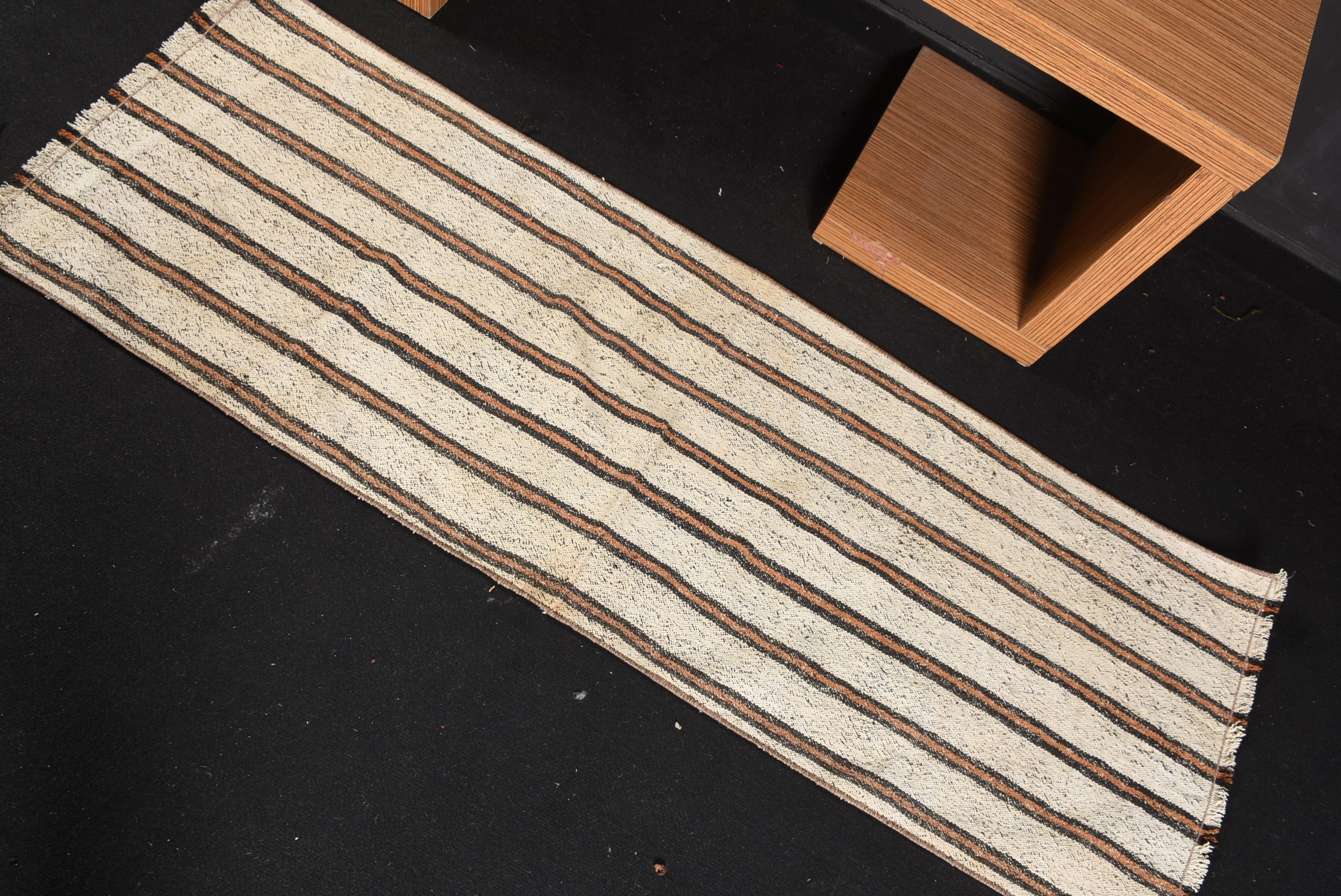 Beige Floor Rug, 2x5.6 ft Runner Rugs, Turkish Rug, Kitchen Rug, Antique Rugs, Kilim, Vintage Rug, Rugs for Stair, Muted Rug, Floor Rugs