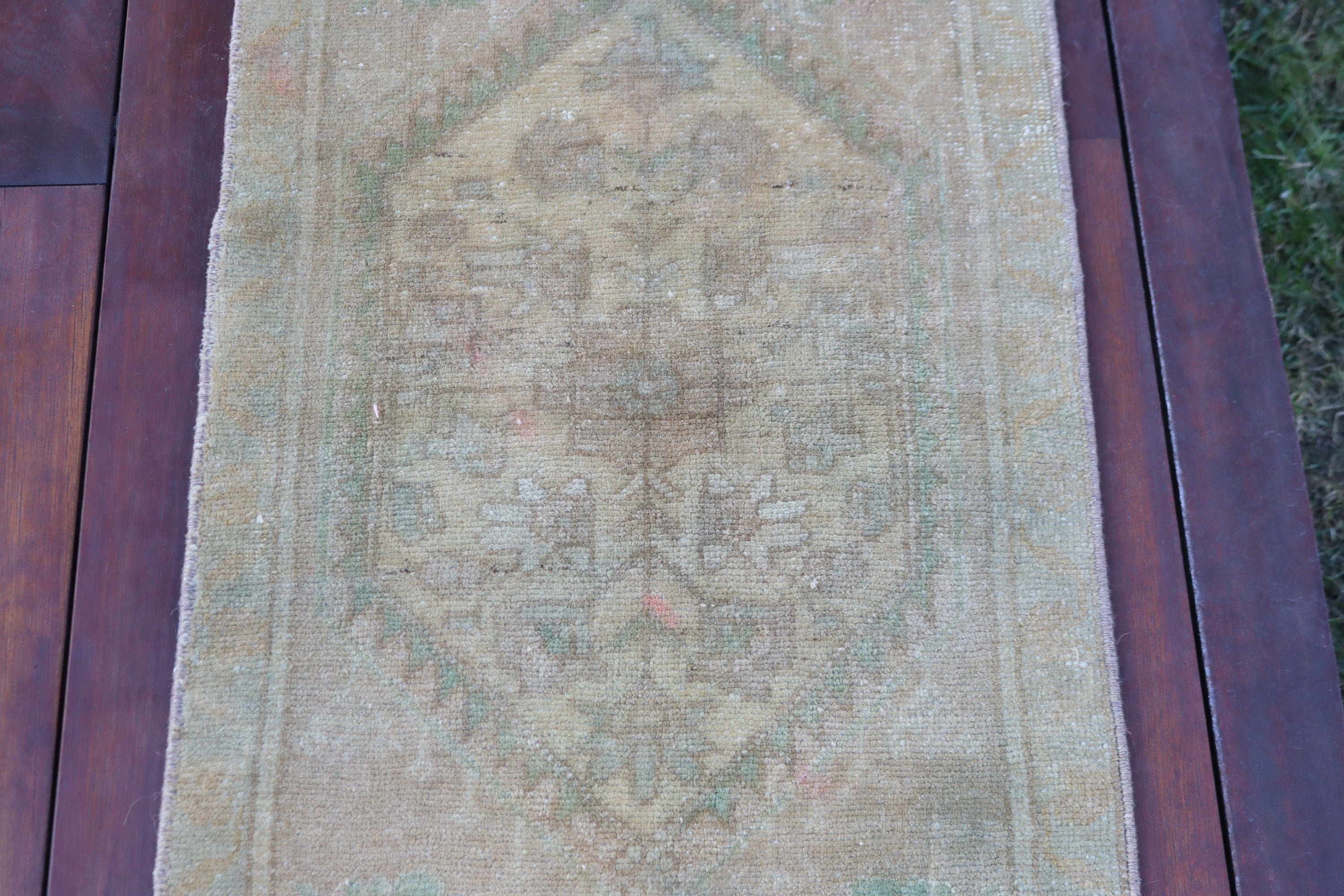 Aztek Halıları, Geometrik Halı, Vintage Halı, Küçük Boho Halıları, Bej Düz Dokuma Halı, Yatak Odası Halısı, Türk Halısı, 1.5x3 ft Küçük Halılar, Modern Halılar