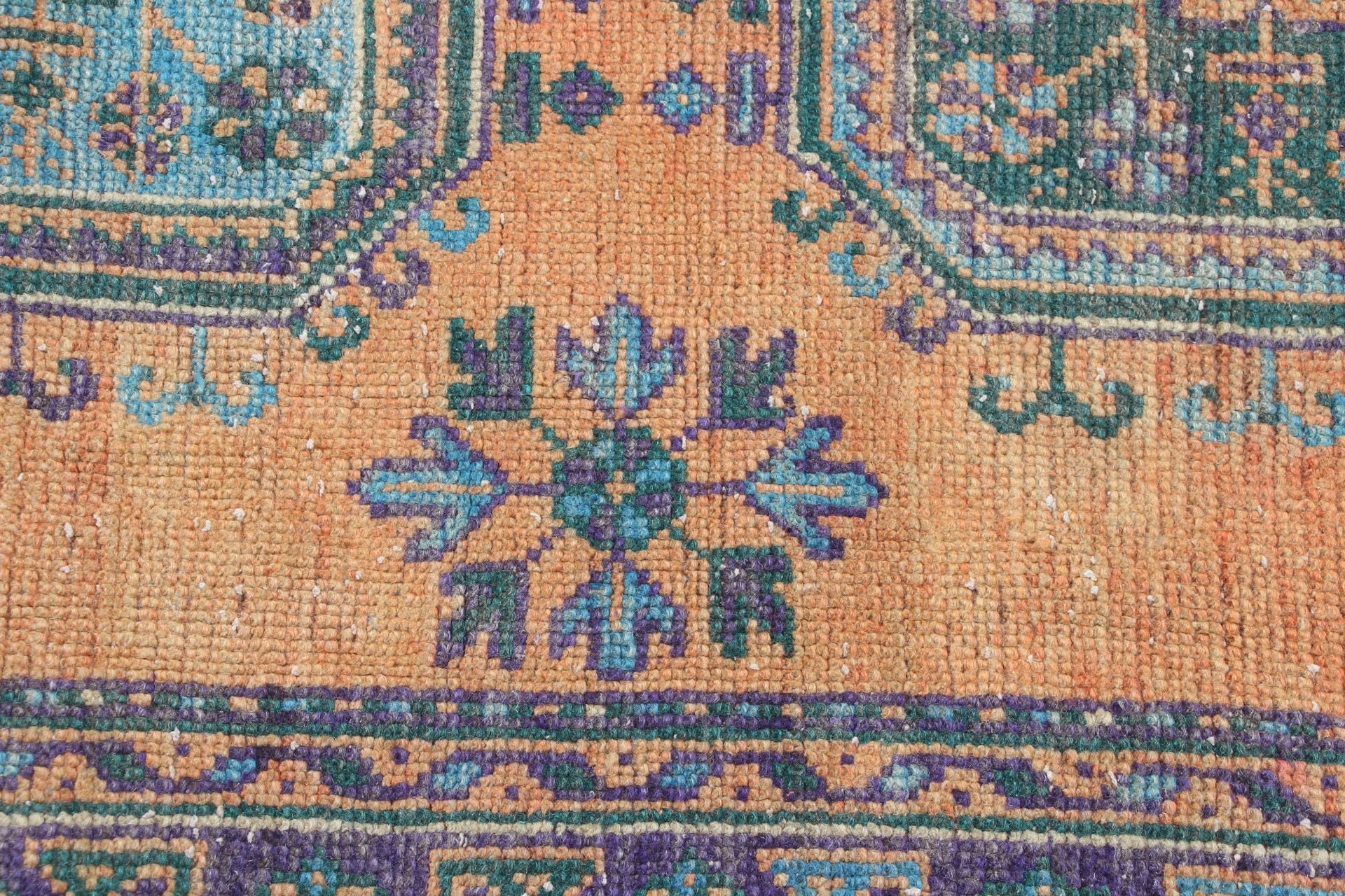 Yemek Odası Halısı, Salon Halısı, Ofis Halısı, Mutfak Halıları, Türk Halıları, Vintage Halılar, Antika Halılar, Turuncu 4.4x10.9 ft Büyük Halı