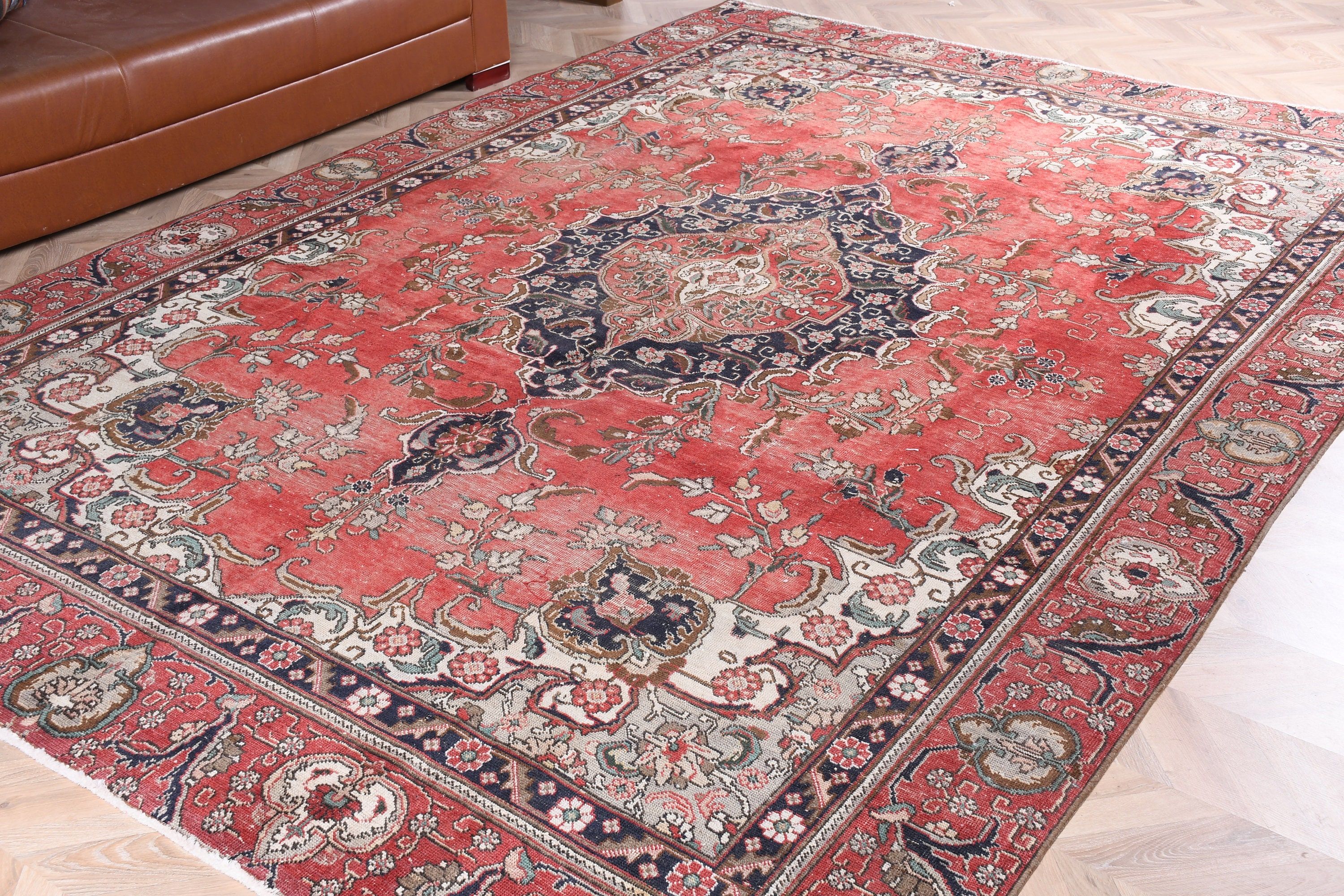 Moroccan Rug, Dining Room Rug, Turkish Rug, Vintage Rug, Home Decor Rugs, Red Cool Rugs, Old Rug, 8x11.6 ft Oversize Rugs, Living Room Rug