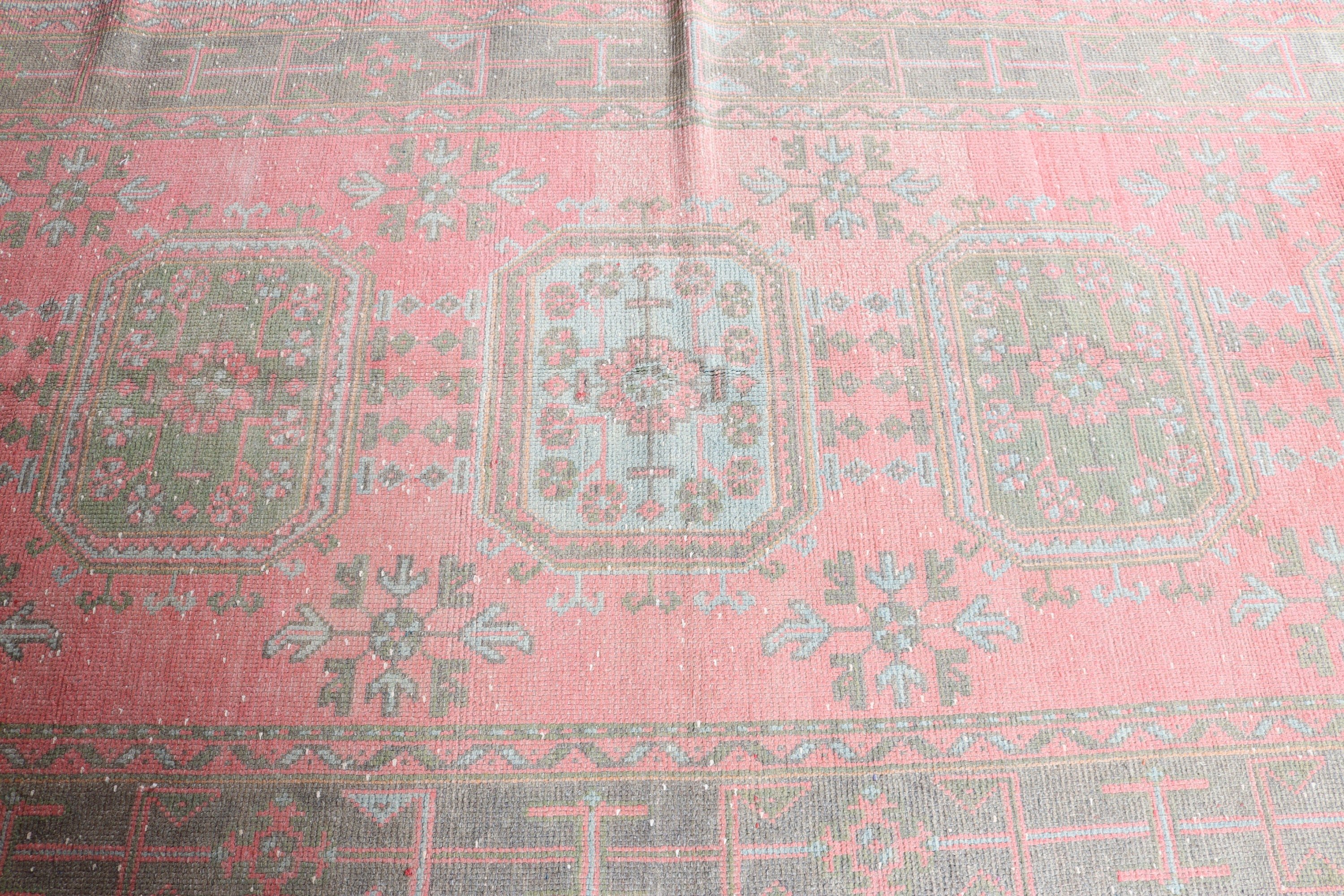 Turkish Rugs, Pink Antique Rug, Moroccan Rugs, Cool Rug, Dining Room Rug, 4.5x10.1 ft Large Rug, Bedroom Rug, Vintage Rugs, Ethnic Rugs