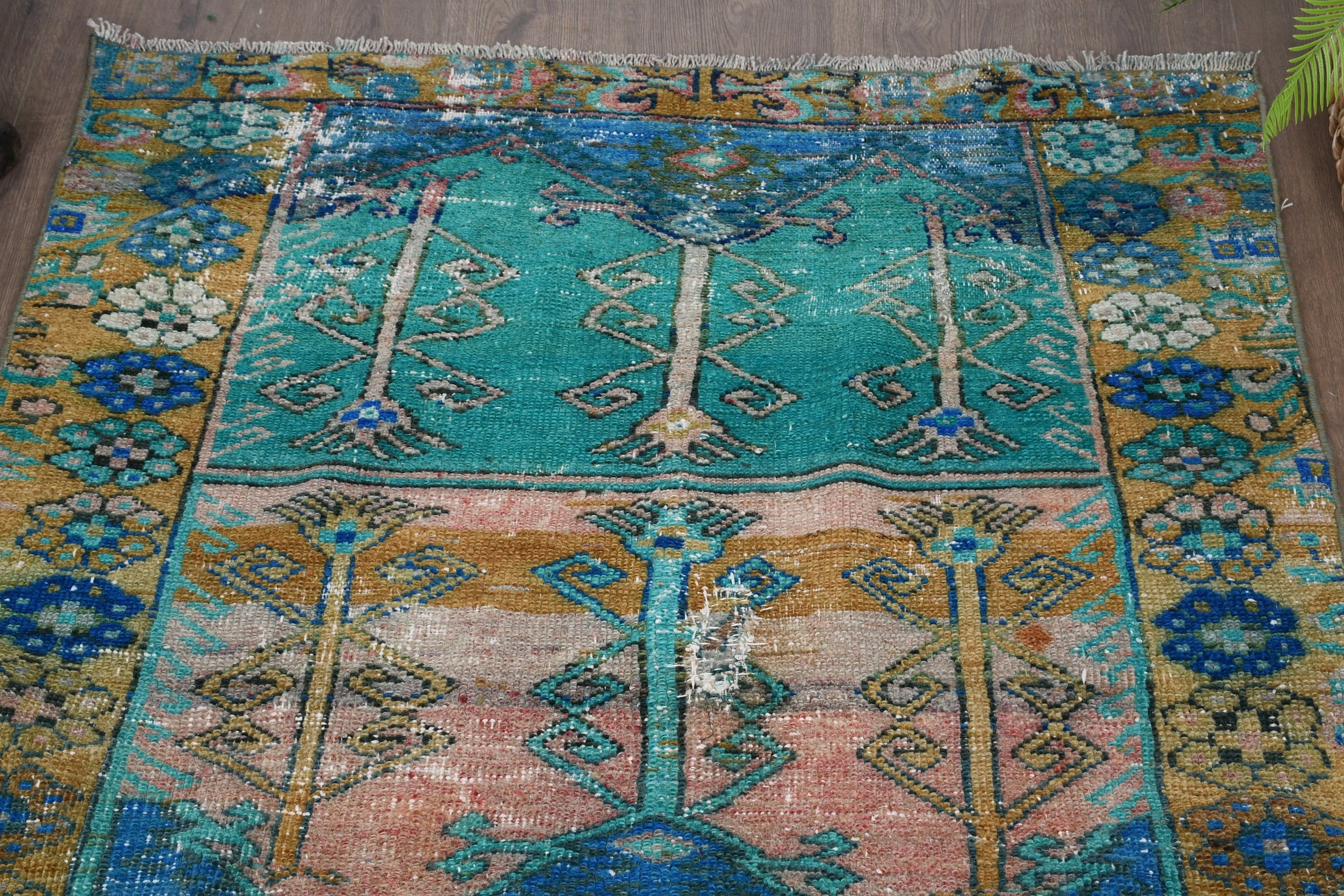 Rugs for Entry, Kitchen Rug, Vintage Rugs, Blue Oriental Rug, Turkish Rug, 3.6x6.4 ft Accent Rugs, Bedroom Rug, Nursery Rug, Moroccan Rug