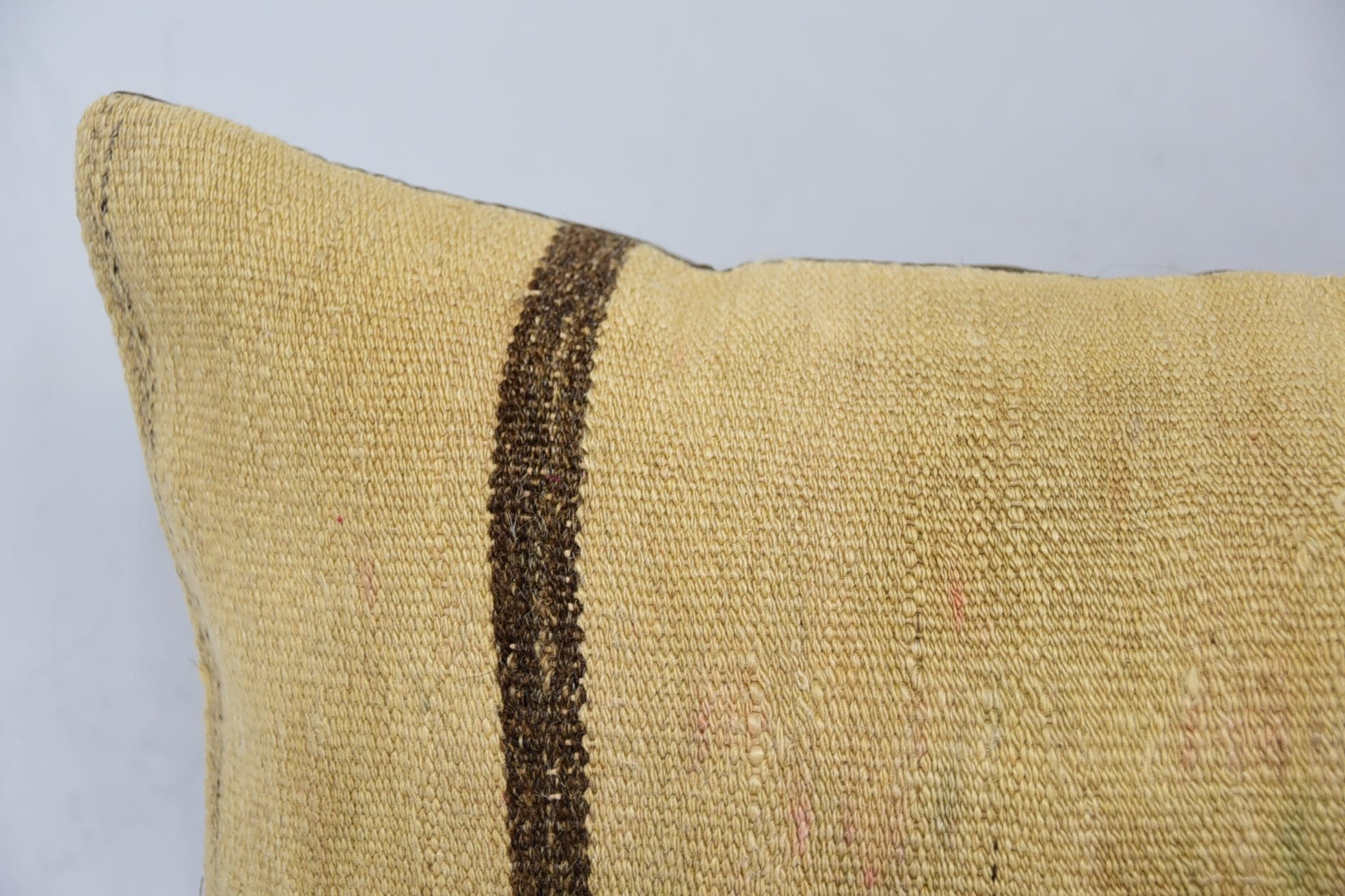 16"x24" Beige Cushion Case, Kilim Cushion Sham, Retro Throw Cushion, Boho Pillow, Personalized Gift Pillow Pillow, Pillow for Sofa