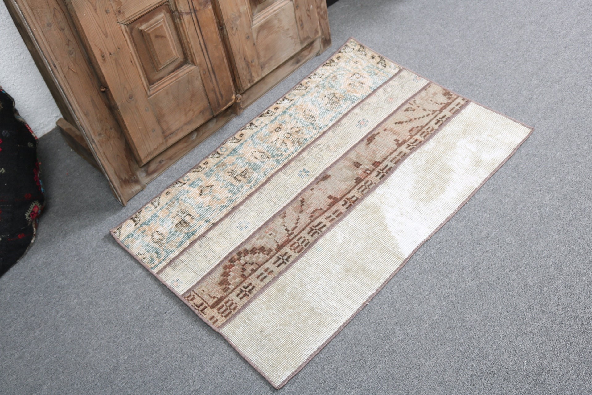 Small Area Rugs, Decorative Rug, Car Mat Rugs, Vintage Rug, Bedroom Rugs, Beige Boho Rug, Turkish Rug, 2.2x3.2 ft Small Rug, Oriental Rug