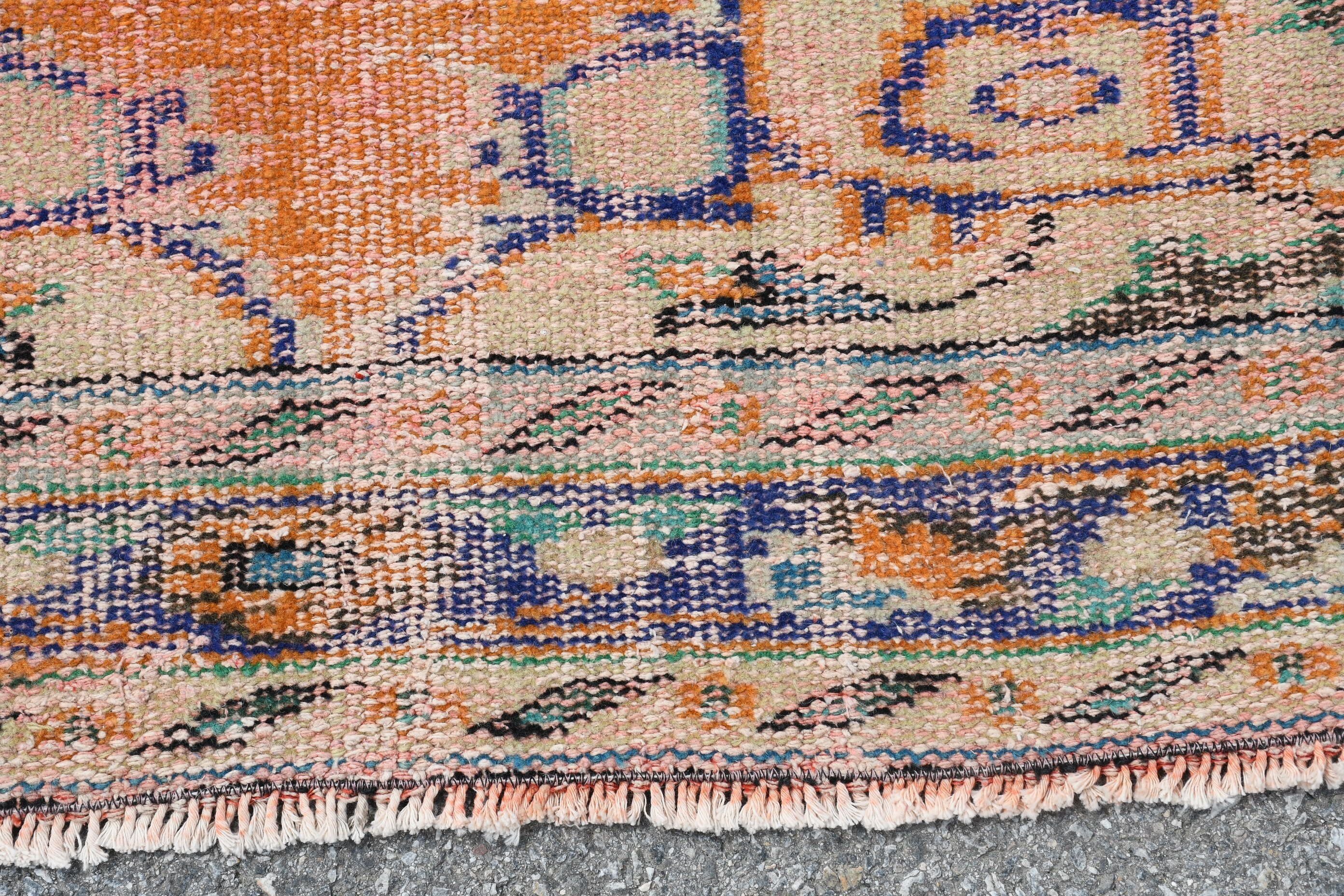 Turkish Rug, Pale Rugs, Vintage Rug, Salon Rug, 5.4x8.7 ft Large Rug, Orange Kitchen Rug, Oriental Rug, Dining Room Rug