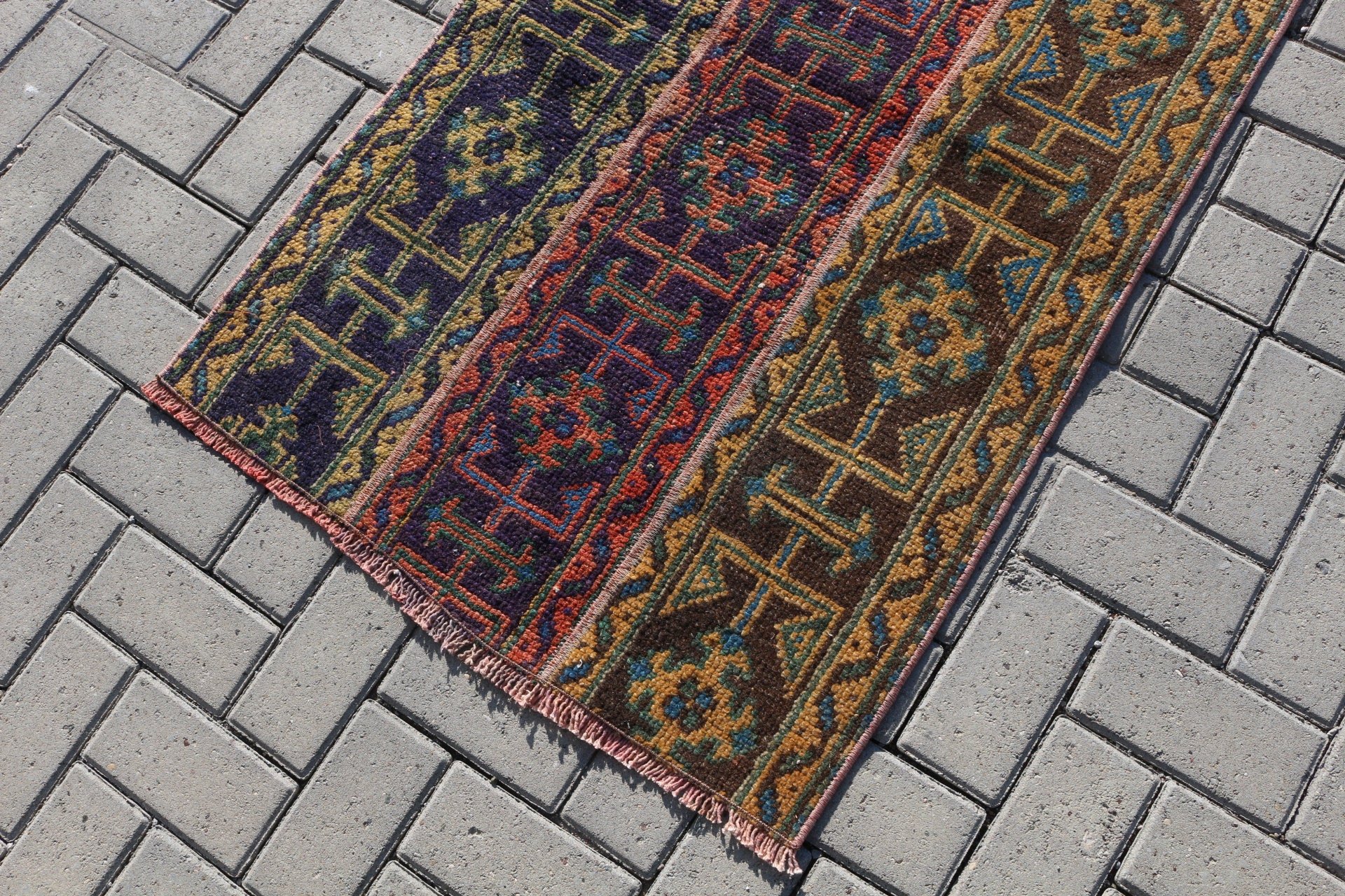 Kitchen Rugs, Bath Rug, Cool Rugs, Vintage Rug, Bathroom Rugs, Turkish Rug, Blue  2.5x3.6 ft Small Rug, Rugs for Bathroom