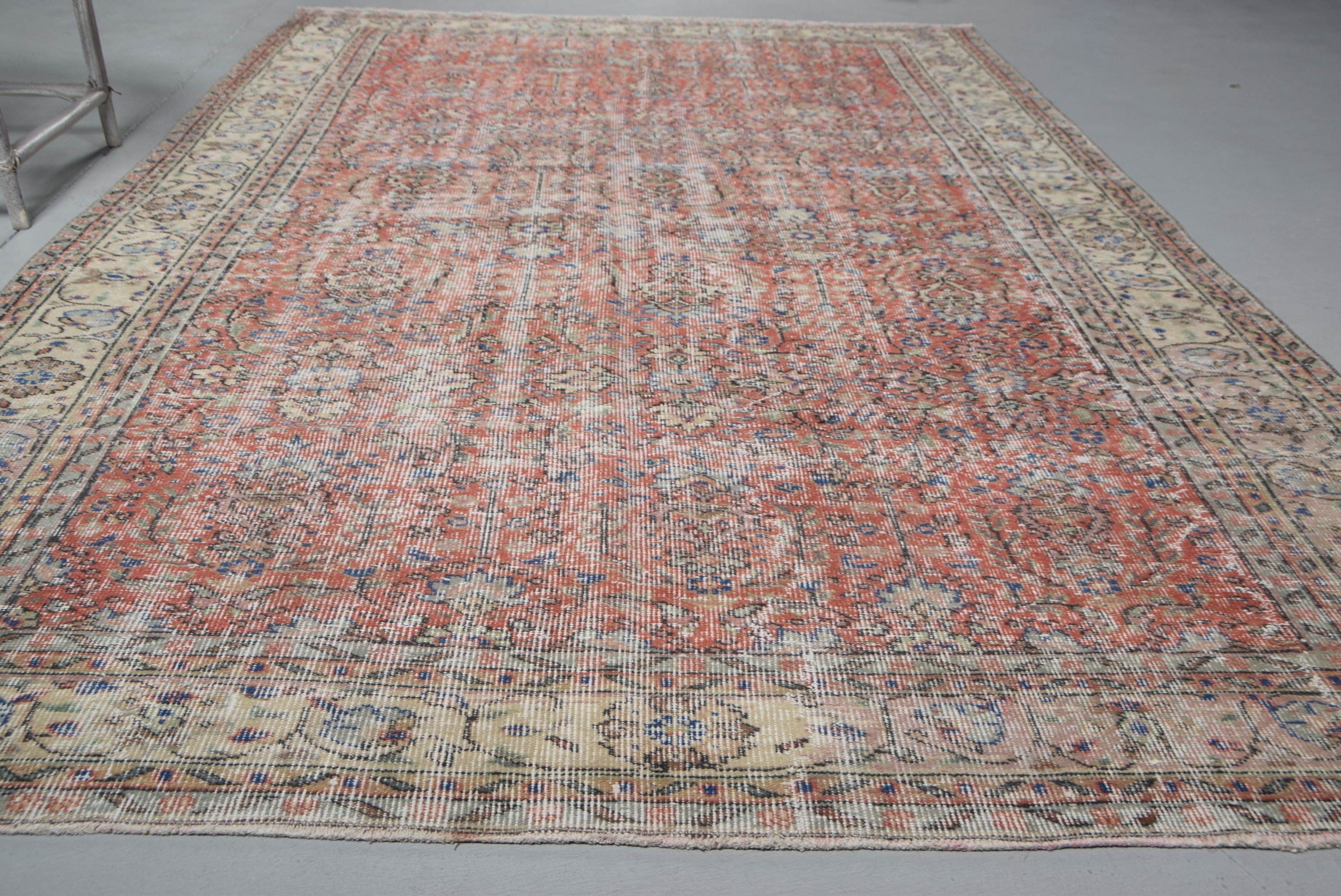 Oturma Odası Halısı, Türk Halıları, Fas Halısı, Kırmızı Mutfak Halıları, Yemek Odası Halısı, Vintage Halı, Anadolu Halıları, 6.4x10.2 ft Büyük Halılar