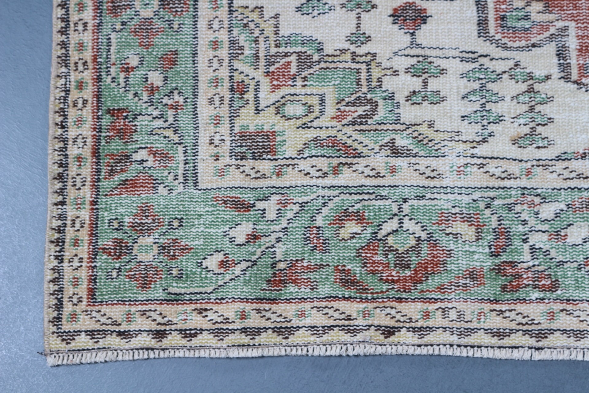 Kırmızı Mutfak Halısı, Yemek Odası Halıları, 5x8,2 ft Büyük Halı, Yatak Odası Halısı, Oturma Odası Halıları, Vintage Halı, Türk Halıları, Mutfak Halısı, Yün Halı