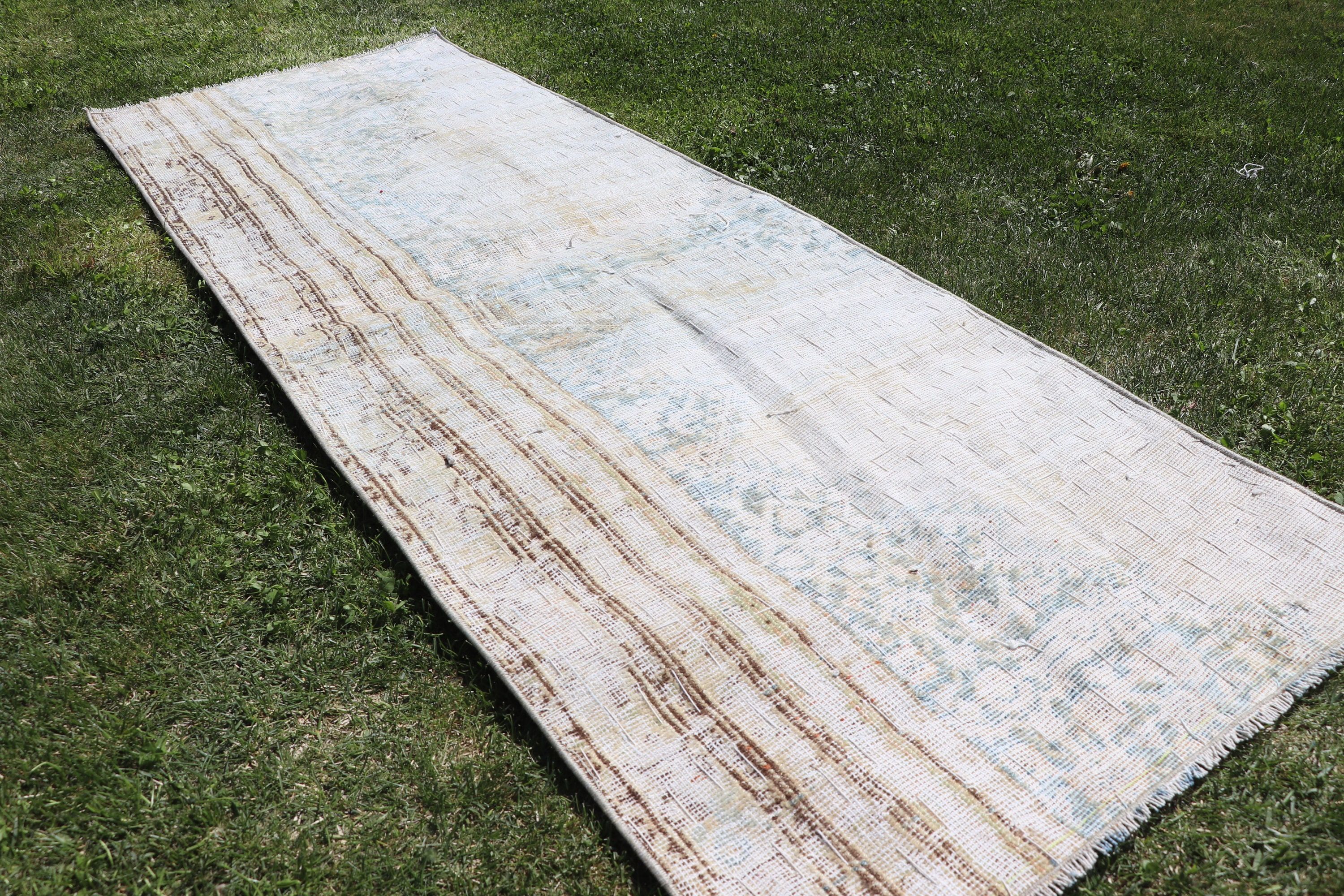 Uzun Yolluk Halısı, Nötr Halılar, Bej Fas Halıları, Yer Halıları, Vintage Halı, 2.2x6.3 ft Runner Halıları, Beni Ourain Runner Halıları, Türk Halıları