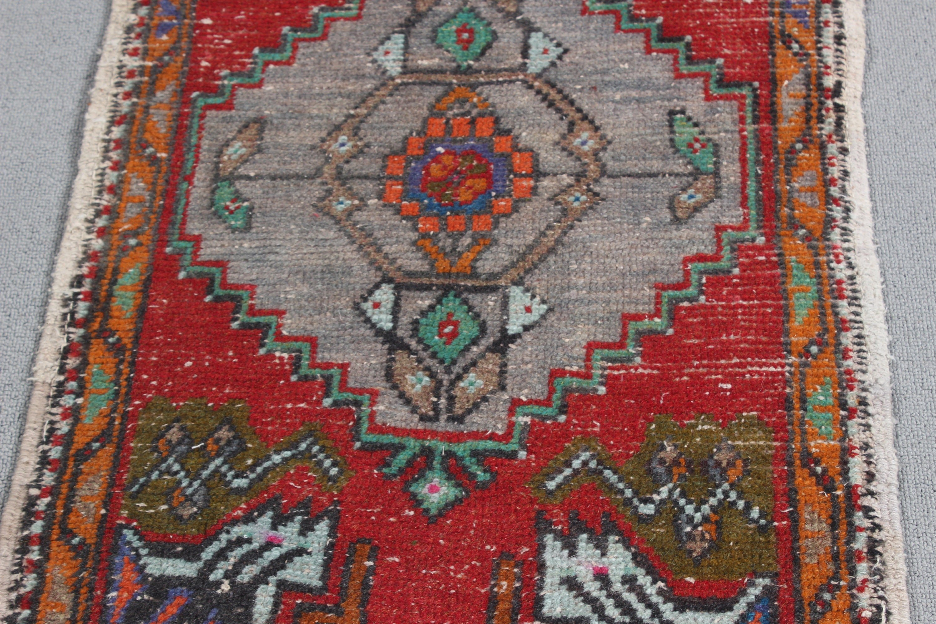 Yatak Odası Halısı, Boho Halıları, Küçük Alan Halıları, Mutfak Halıları, Kırmızı El Dokuma Halı, Vintage Halı, Mutfak Halısı, 1.6x3 ft Küçük Halılar, Türk Halıları