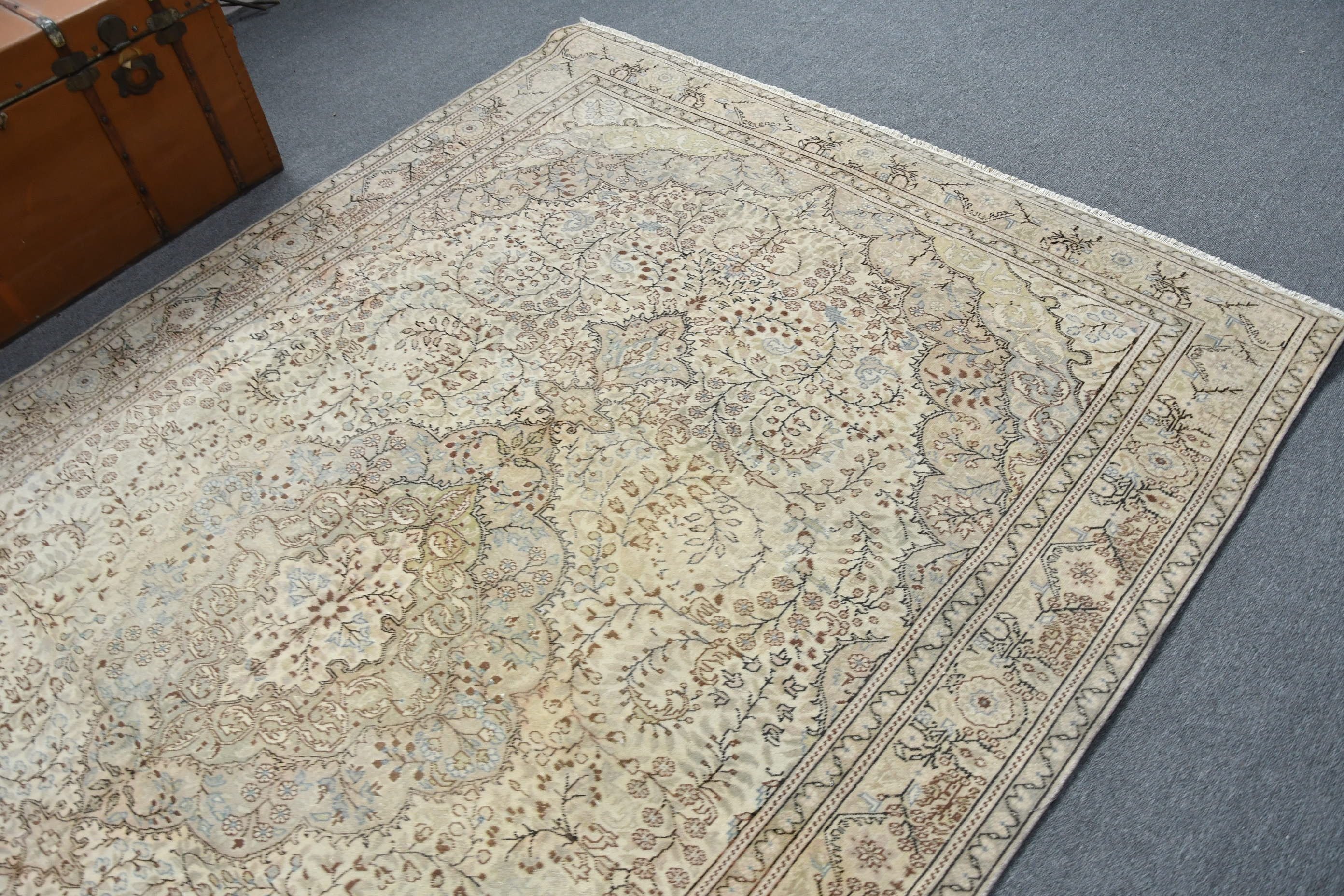 Living Room Rug, Vintage Rug, Vintage Decor Rug, Rugs for Dining Room, Cool Rug, Kitchen Rug, 6.3x9.5 ft Large Rug, Turkish Rug, Salon Rug