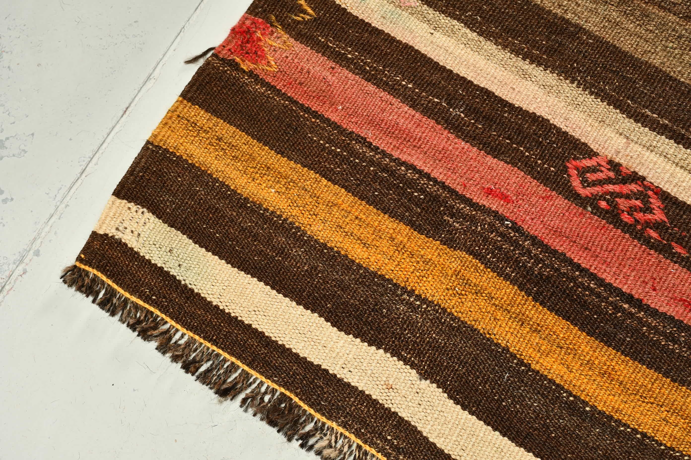 Brown Cool Rugs, Turkish Rug, 6.1x8 ft Large Rugs, Dorm Rug, Home Decor Rug, Kilim, Antique Rug, Vintage Rug, Dining Room Rugs, Salon Rug