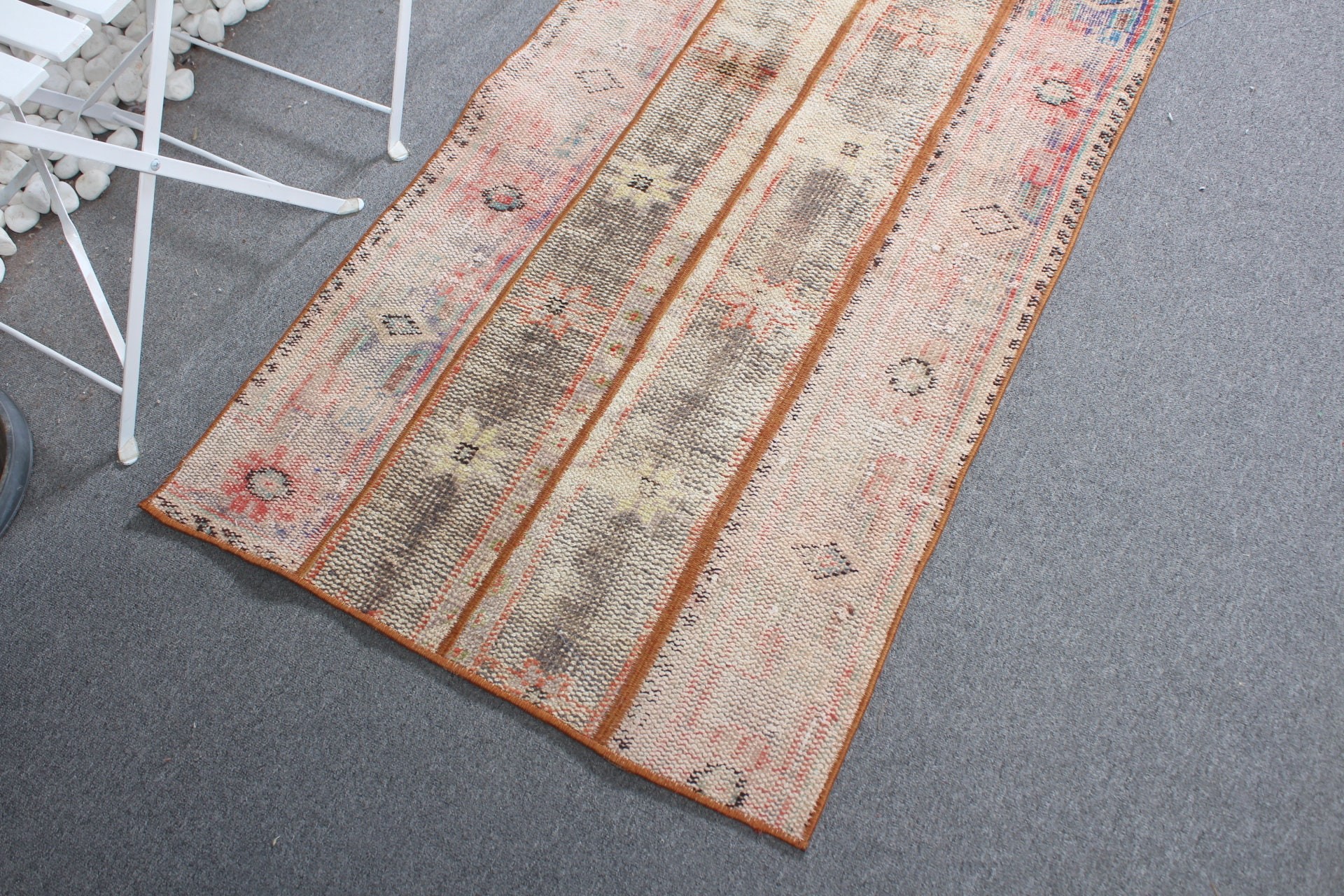 Fas Halıları, Paspas Halısı, Gri Antika Halı, Türk Halısı, 2.6x4.9 ft Küçük Halı, Vintage Halı, Araba Paspas Halısı, Yer Halısı, Çocuk Odası Halıları