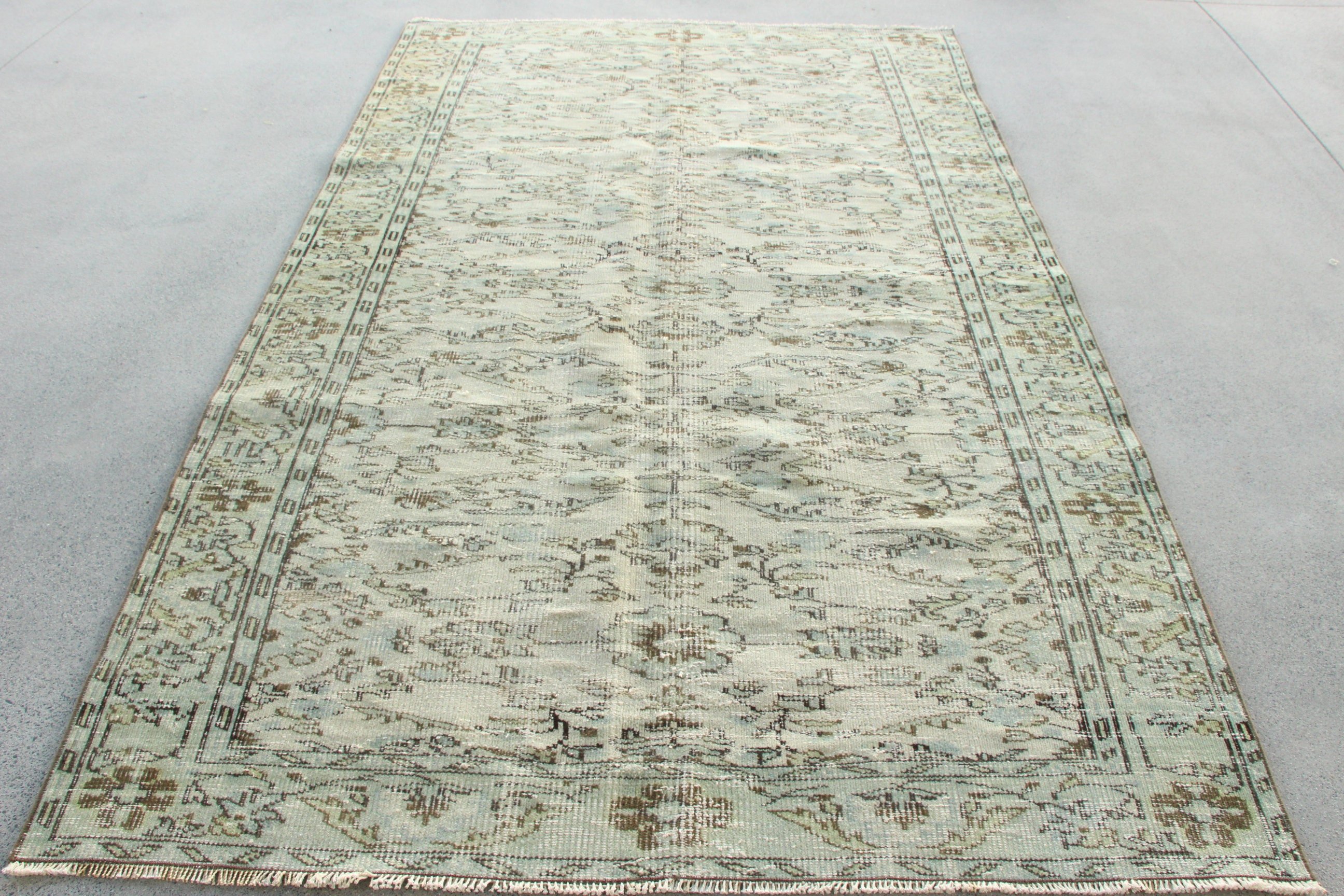 Büyük Vintage Halı, Oturma Odası Halıları, Anadolu Halısı, 5.2x8.9 ft Büyük Halılar, Türk Halıları, Kahverengi Soğuk Halı, Vintage Halılar