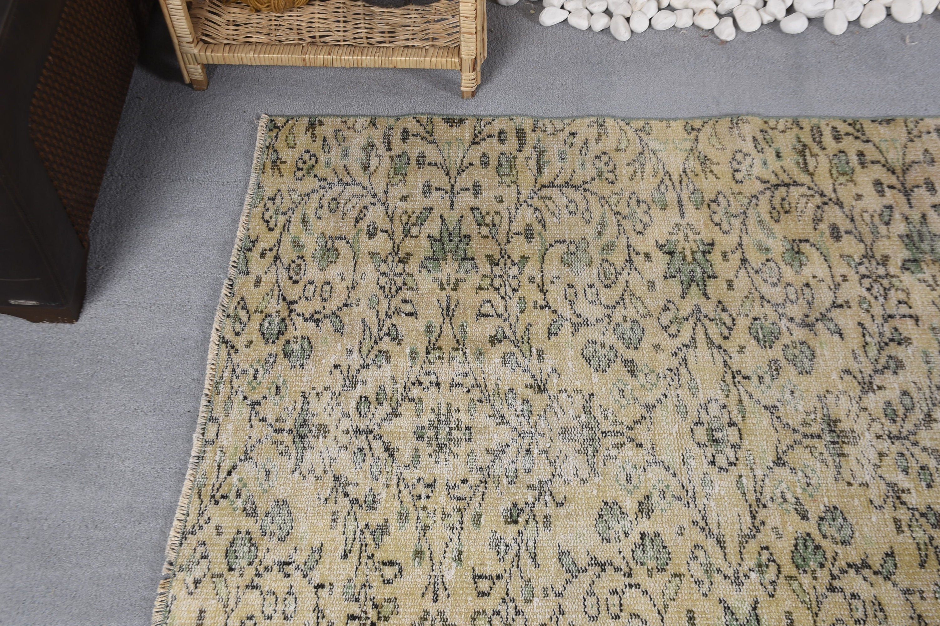 Rugs for Bedroom, Kitchen Rug, Anatolian Rug, 3.4x5.7 ft Accent Rug, Beige Cool Rug, Vintage Rug, Nursery Rugs, Turkish Rug, Entry Rug