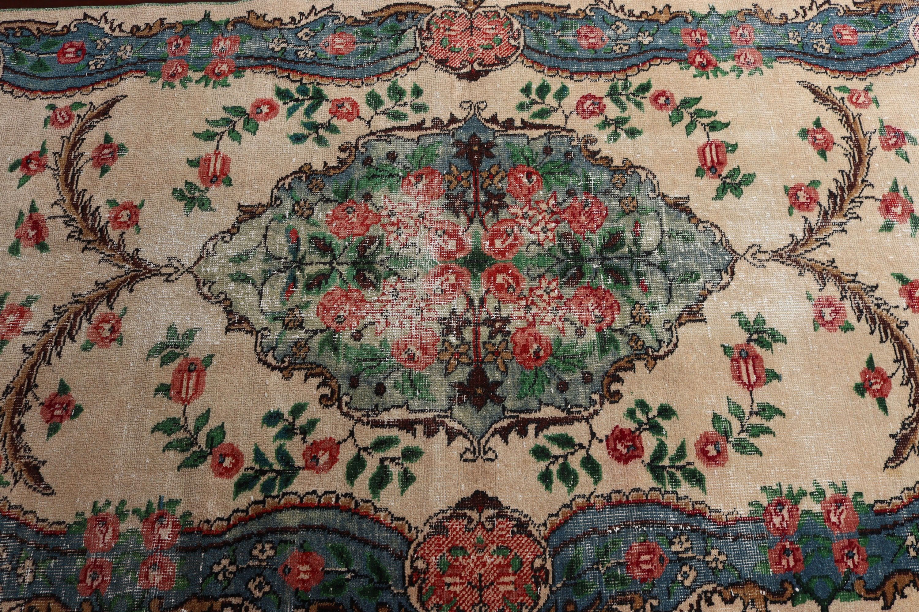 Havalı Halı, Vintage Halı, 3,5x6,3 ft Vurgulu Halılar, Dekoratif Halılar, Lüks Halı, Boho Vurgulu Halılar, Bej Mutfak Halıları, Türk Halısı, Yatak Odası Halısı