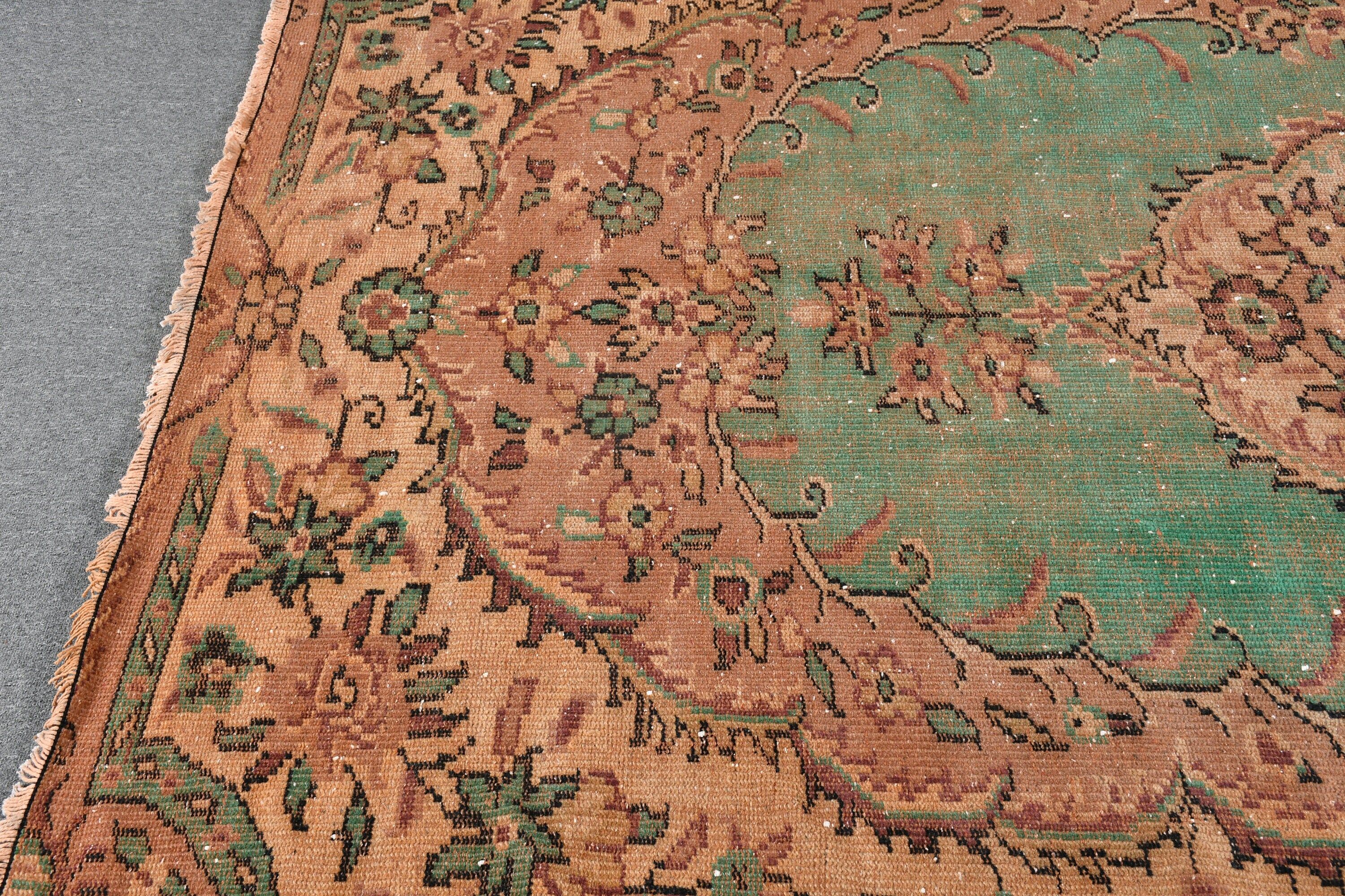 5.7x9 ft Büyük Halılar, Yeşil Soğuk Halı, Ev Dekorasyonu Halısı, Boho Halısı, Türk Halıları, Yatak Odası Halıları, Yemek Odası Halıları, Salon Halısı, Vintage Halı