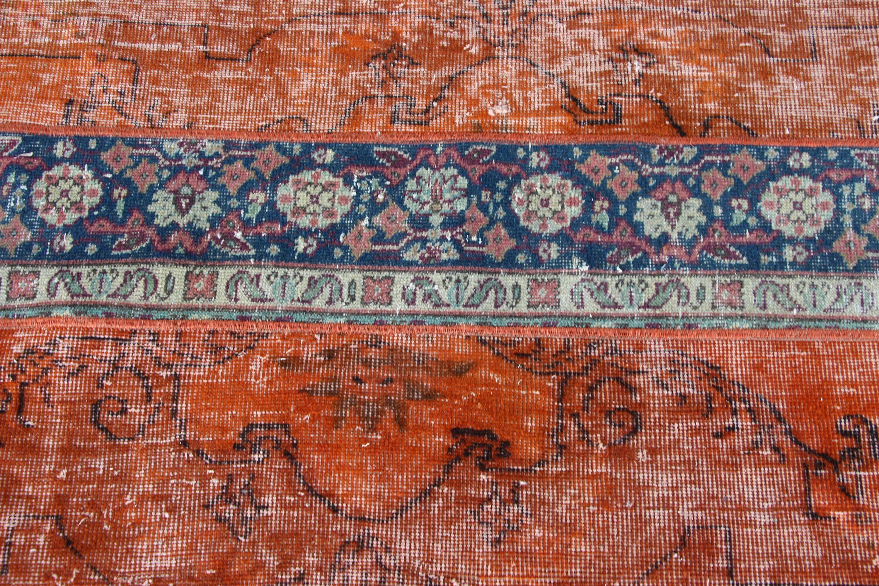 Cute Rug, Anatolian Rugs, Orange Cool Rugs, Turkish Rug, Bedroom Rugs, Bath Rugs, 2.4x5.9 ft Small Rug, Floor Rugs, Vintage Rug, Tribal Rug