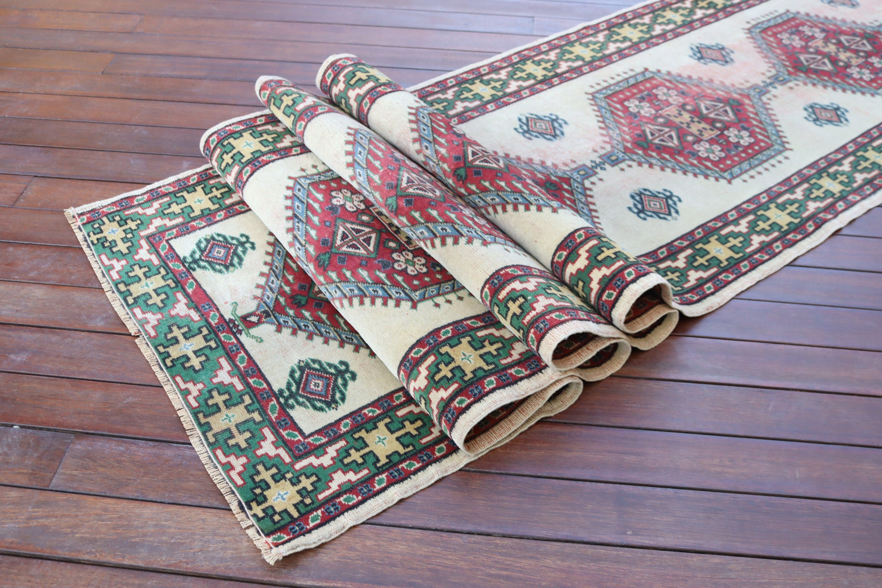 2.6x12.5 ft Runner Halı, Koridor Halıları, Beni Ourain Runner Halıları, Ev Dekorasyonu Halısı, Bej Soğuk Halı, Türk Halıları, Vintage Halı, Yün Halı