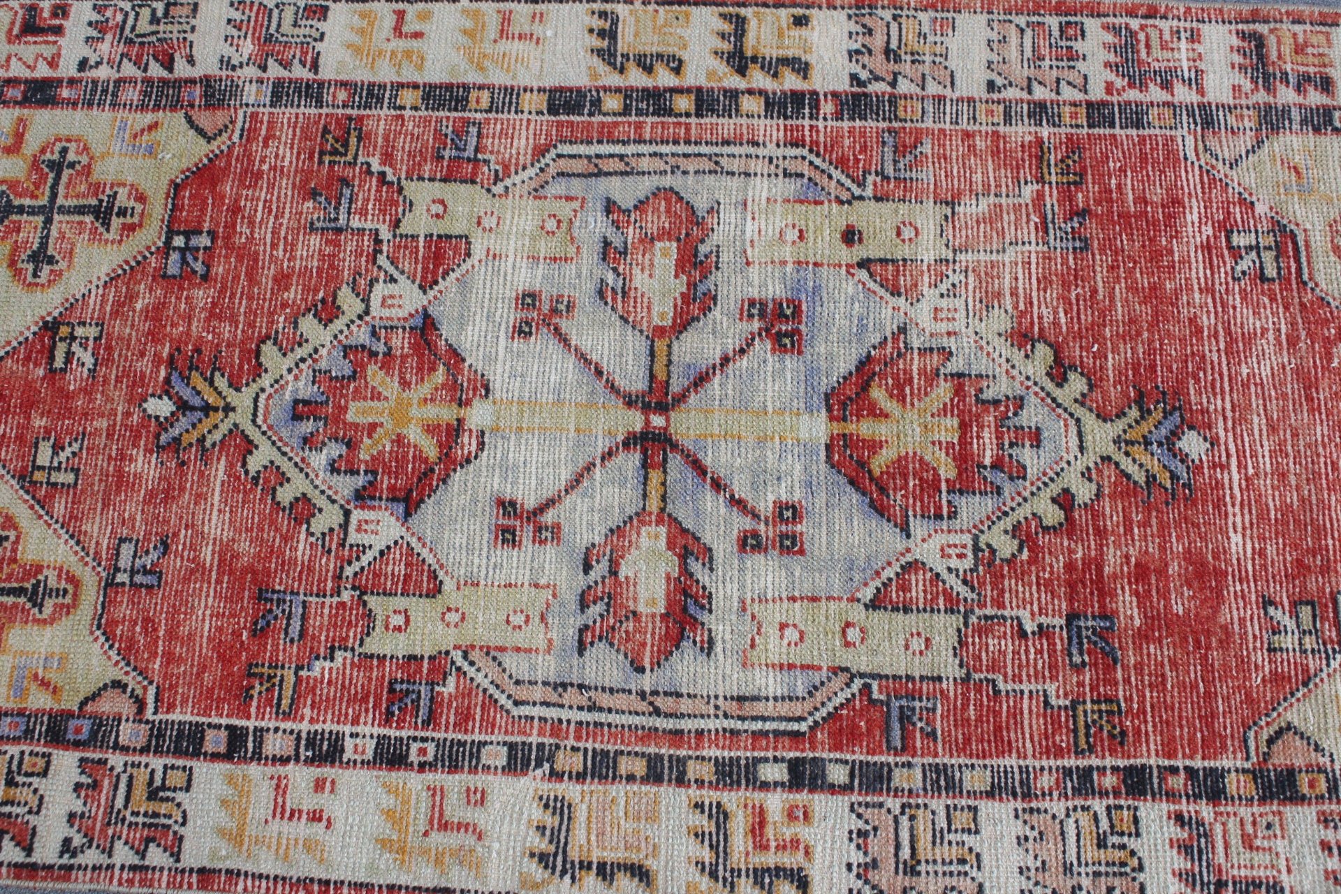 Cute Rugs, Kitchen Rugs, 2.6x5.4 ft Small Rug, Turkish Rugs, Cool Rug, Bathroom Rugs, Red Anatolian Rug, Rugs for Door Mat, Vintage Rug