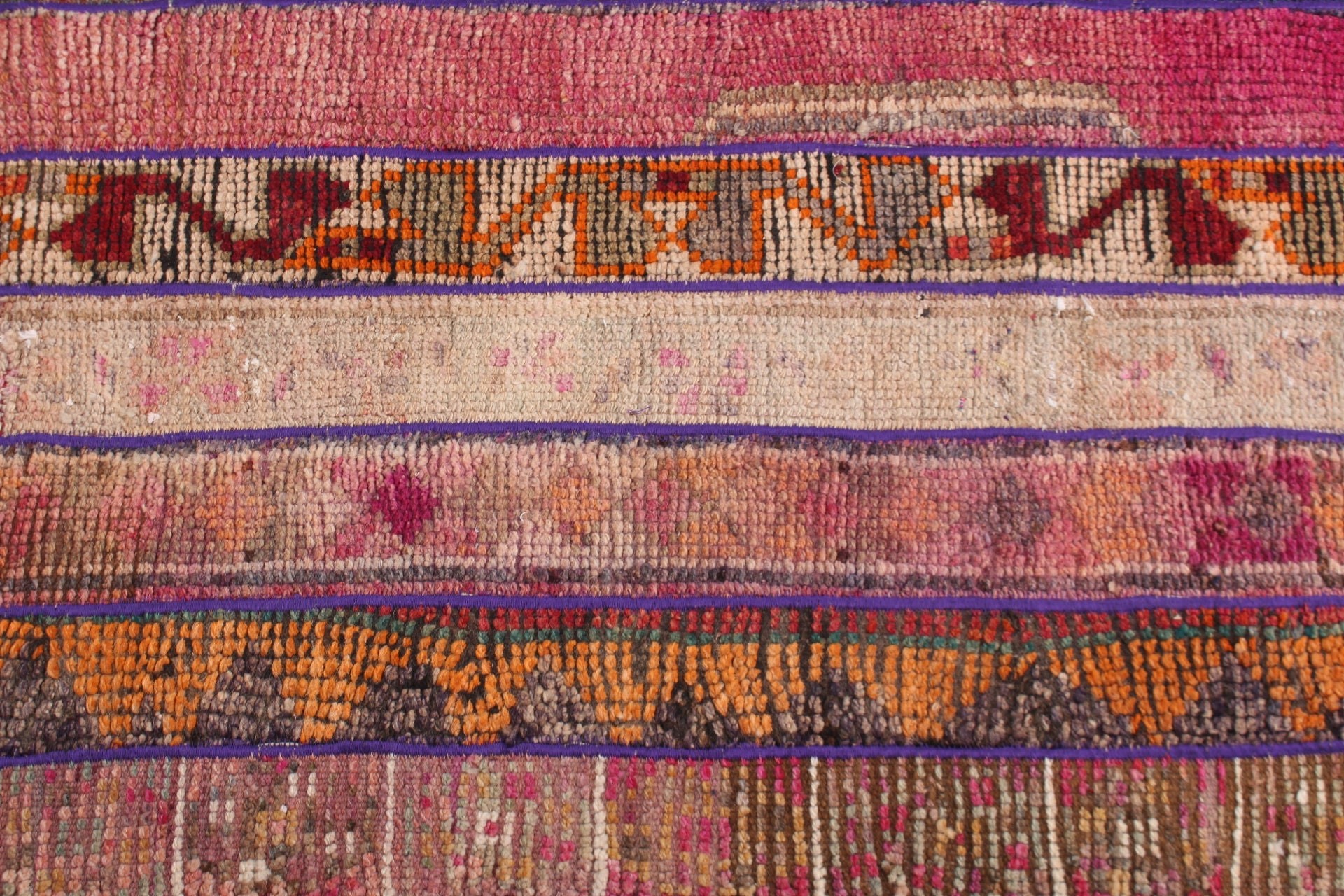 Pink Home Decor Rug, Kitchen Rug, Oushak Rugs, Vintage Rug, Ethnic Rug, Car Mat Rugs, Nursery Rugs, 2.7x3.7 ft Small Rug, Turkish Rug