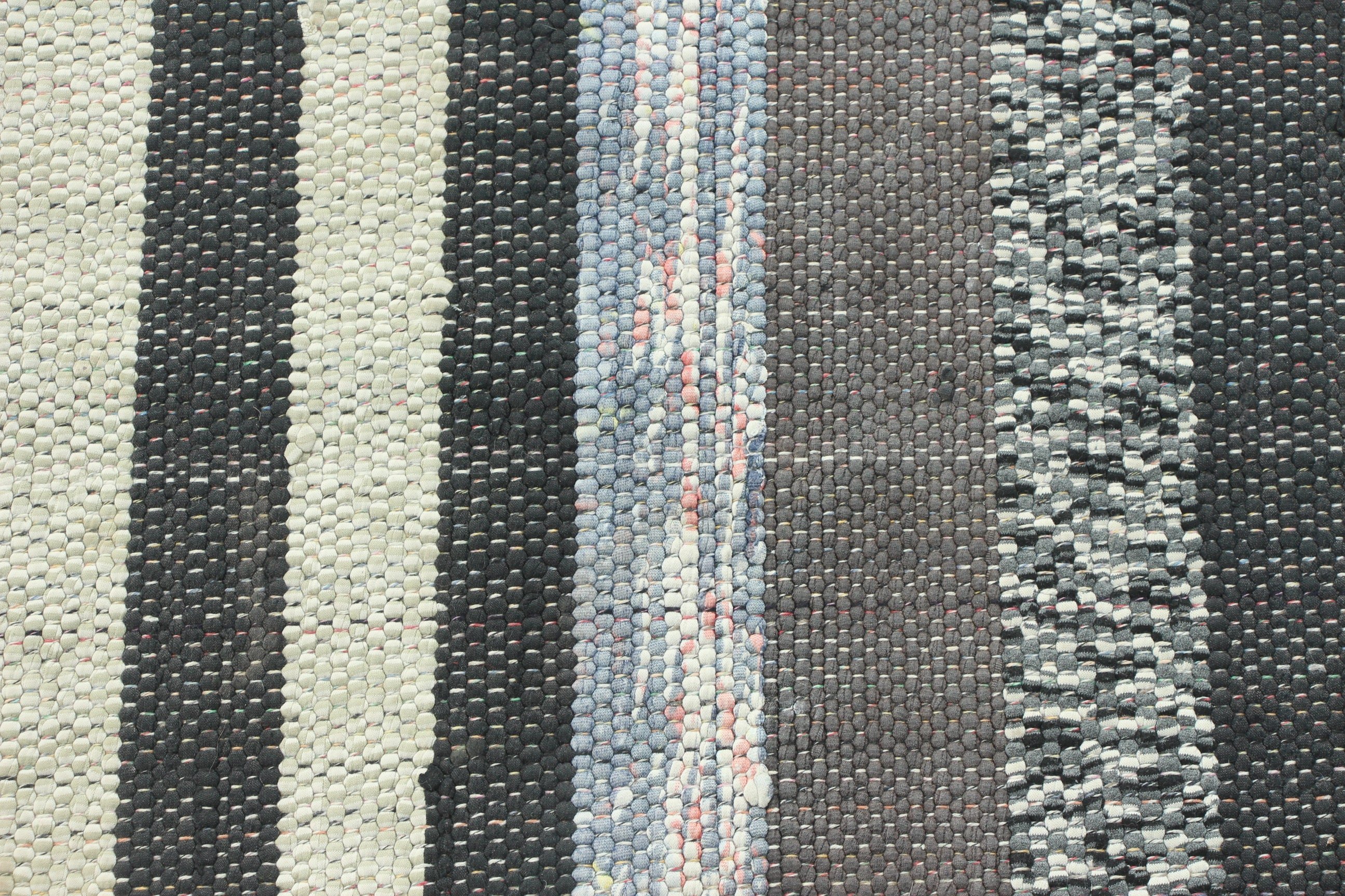 Oushak Halı, Türk Halısı, Gri Geometrik Halılar, Vintage Halı, Giriş Halıları, 3.1x6.8 ft Accent Halı, Kilim, Dekoratif Halılar