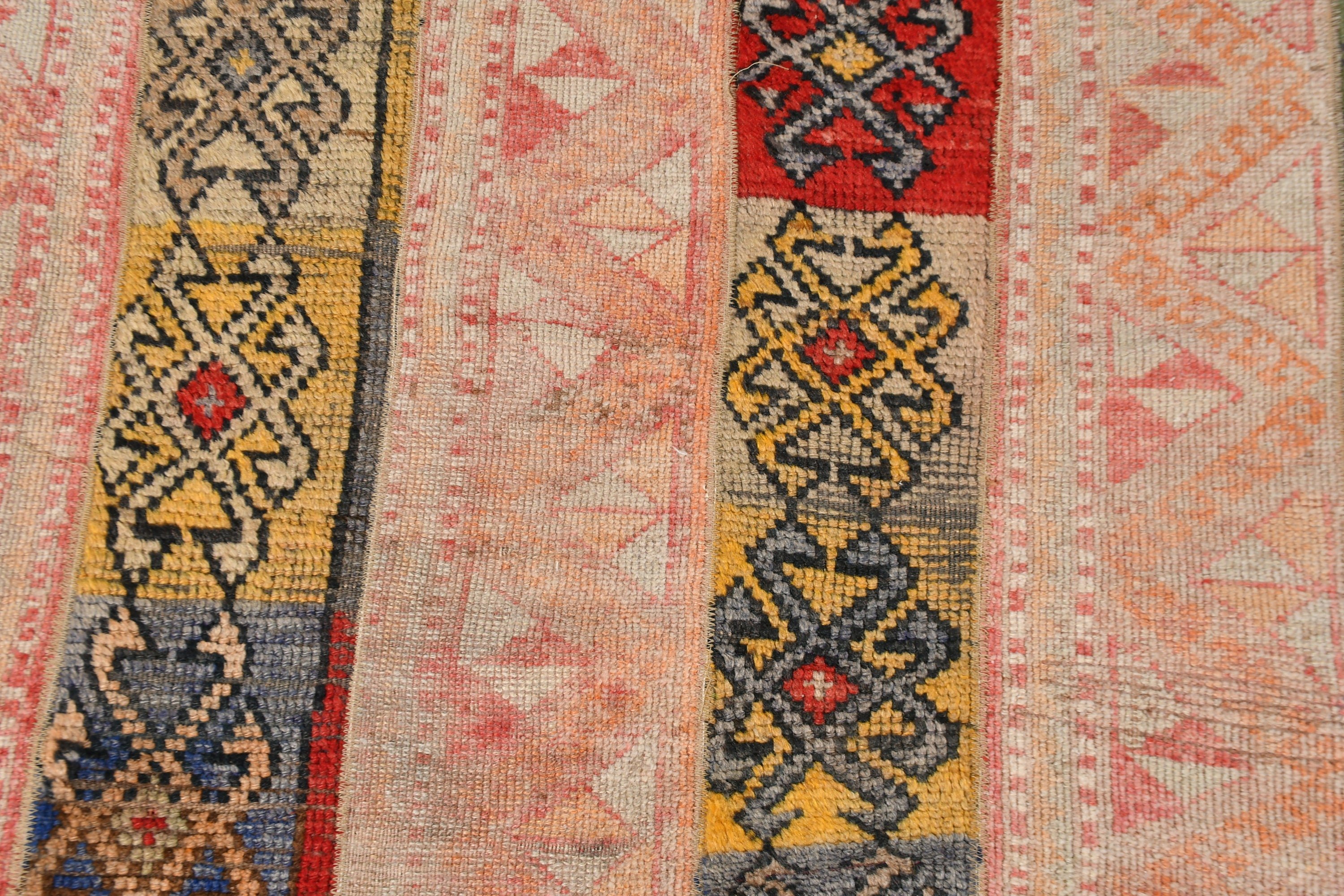 Turkish Rugs, Vintage Rug, Handwoven Rugs, Pink Bedroom Rug, 2.3x7.1 ft Runner Rugs, Corridor Rug, Bedroom Rugs, Oriental Rug, Kitchen Rug