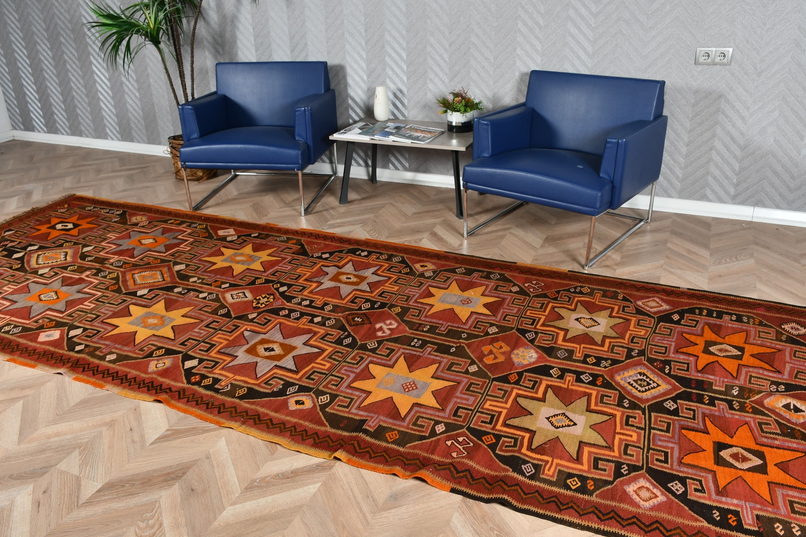 Sanat Halısı, Oryantal Halılar, 4.9x13.6 ft Runner Halısı, Kırmızı Fas Halısı, Koridor Halısı, Türk Halısı, Koridor Halısı, Mutfak Halısı, Kilim, Vintage Halılar