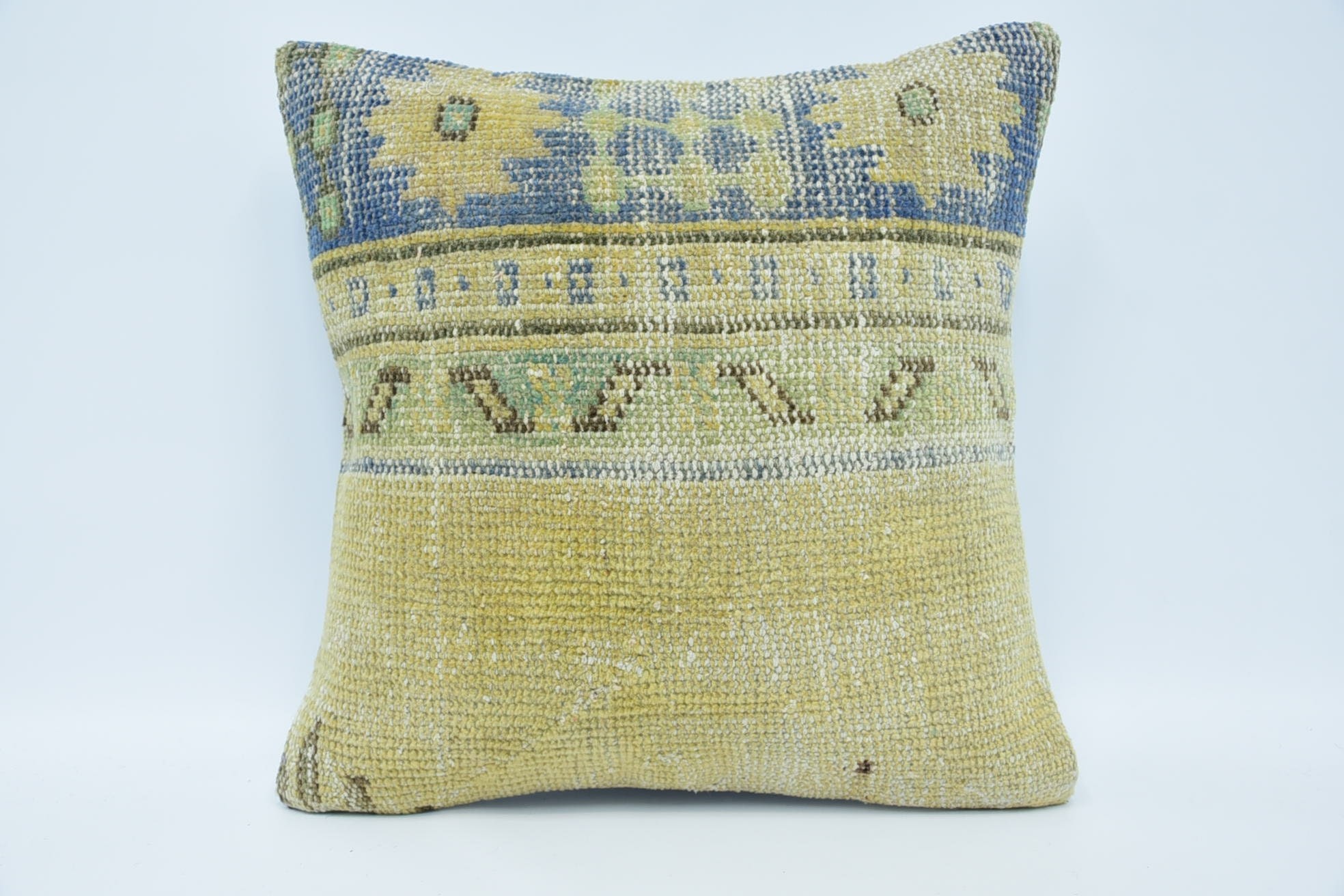 18"x18" Beige Pillow Sham, Meditation Cushion Cover, Turkish Pillow, Home Decor Pillow, Tribal Cushion Cover, Pillow for Sofa
