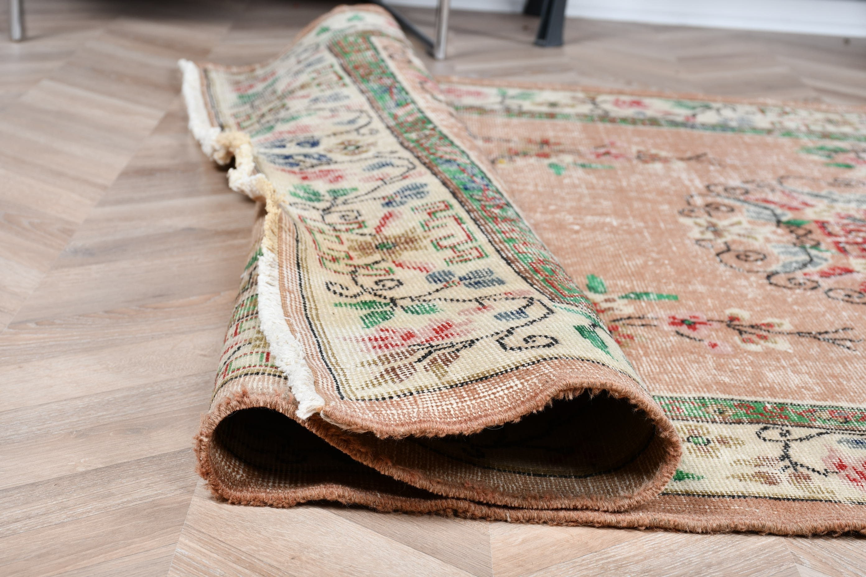 Brown  5.8x9.4 ft Large Rug, Vintage Rug, Kitchen Rug, Bedroom Rugs, Turkish Rug, Rugs for Bedroom, Cool Rug, Salon Rug