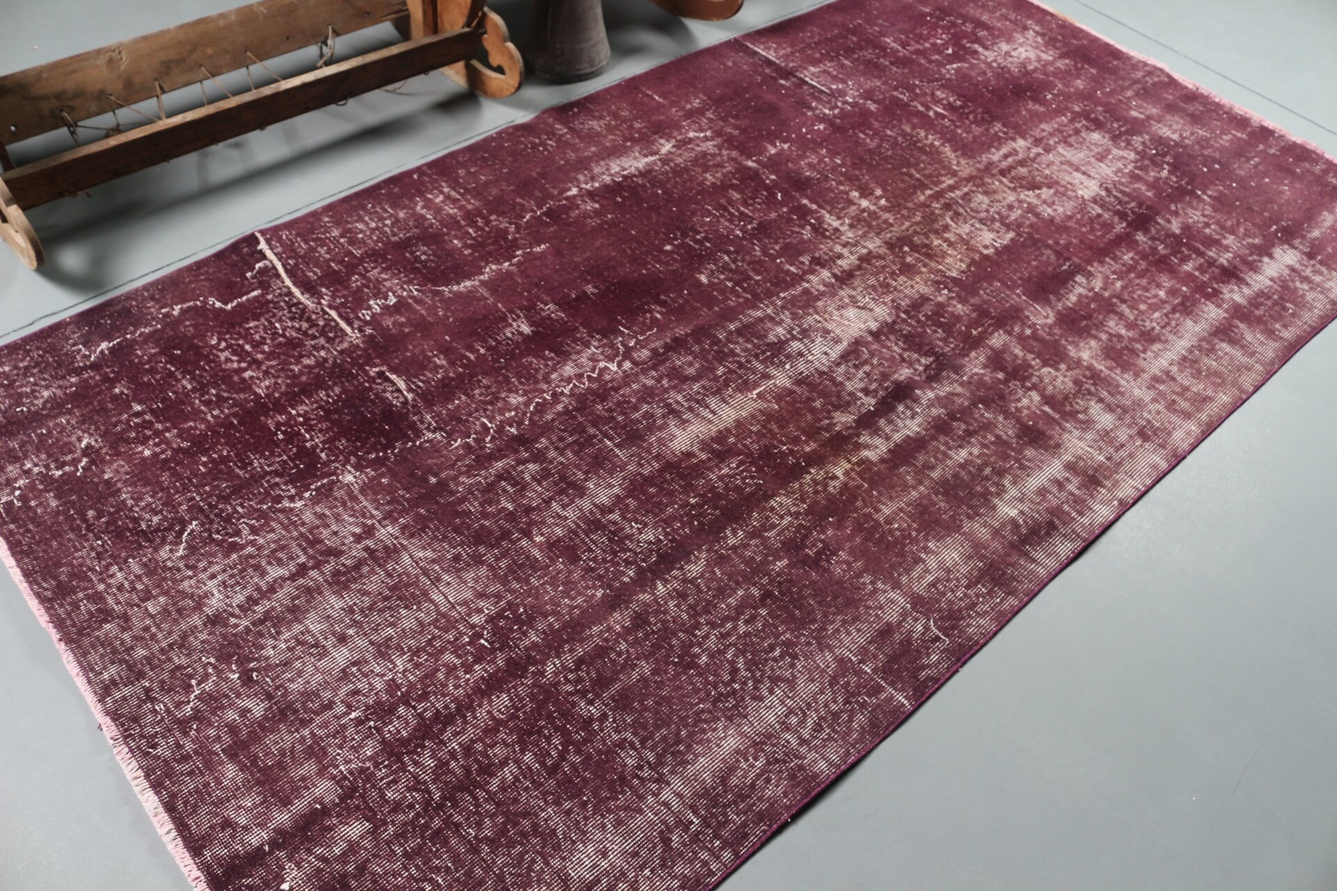 4.6x8.7 ft Large Rug, Natural Rug, Dining Room Rugs, Purple Oriental Rugs, Turkish Rug, Kitchen Rugs, Salon Rug, Vintage Rug, Bedroom Rug