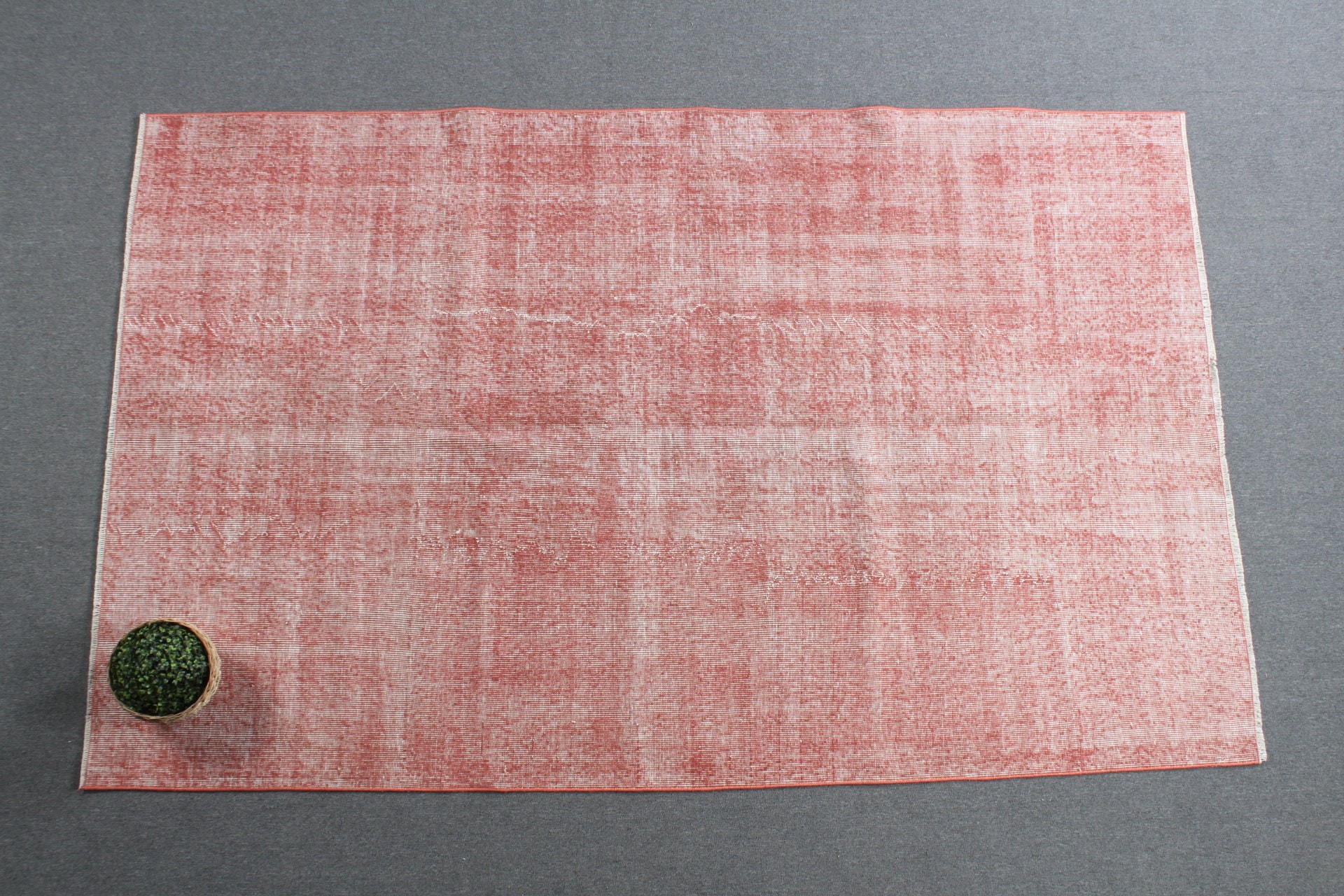 Pembe 5.3x8.6 ft Büyük Halı, Vintage Halılar, Yatak Odası Halıları, Türk Halısı, Oushak Halıları, Yatak Odası Halısı, Anadolu Halısı, Salon Halısı