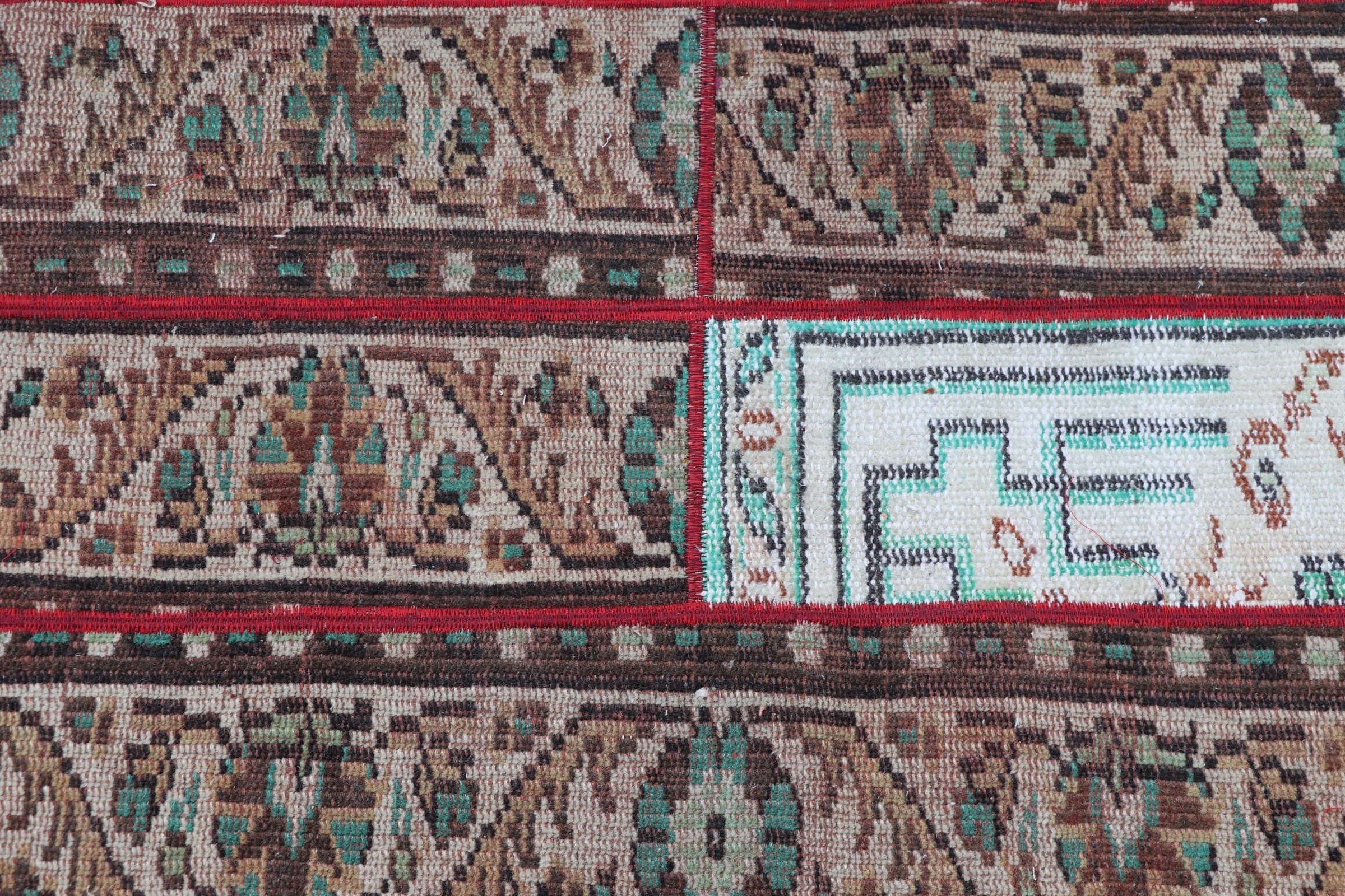 Floor Rugs, 1.8x5.8 ft Runner Rugs, Kitchen Rug, Corridor Rugs, Turkish Rug, Rugs for Kitchen, Vintage Rug, Brown Wool Rug, Anatolian Rugs
