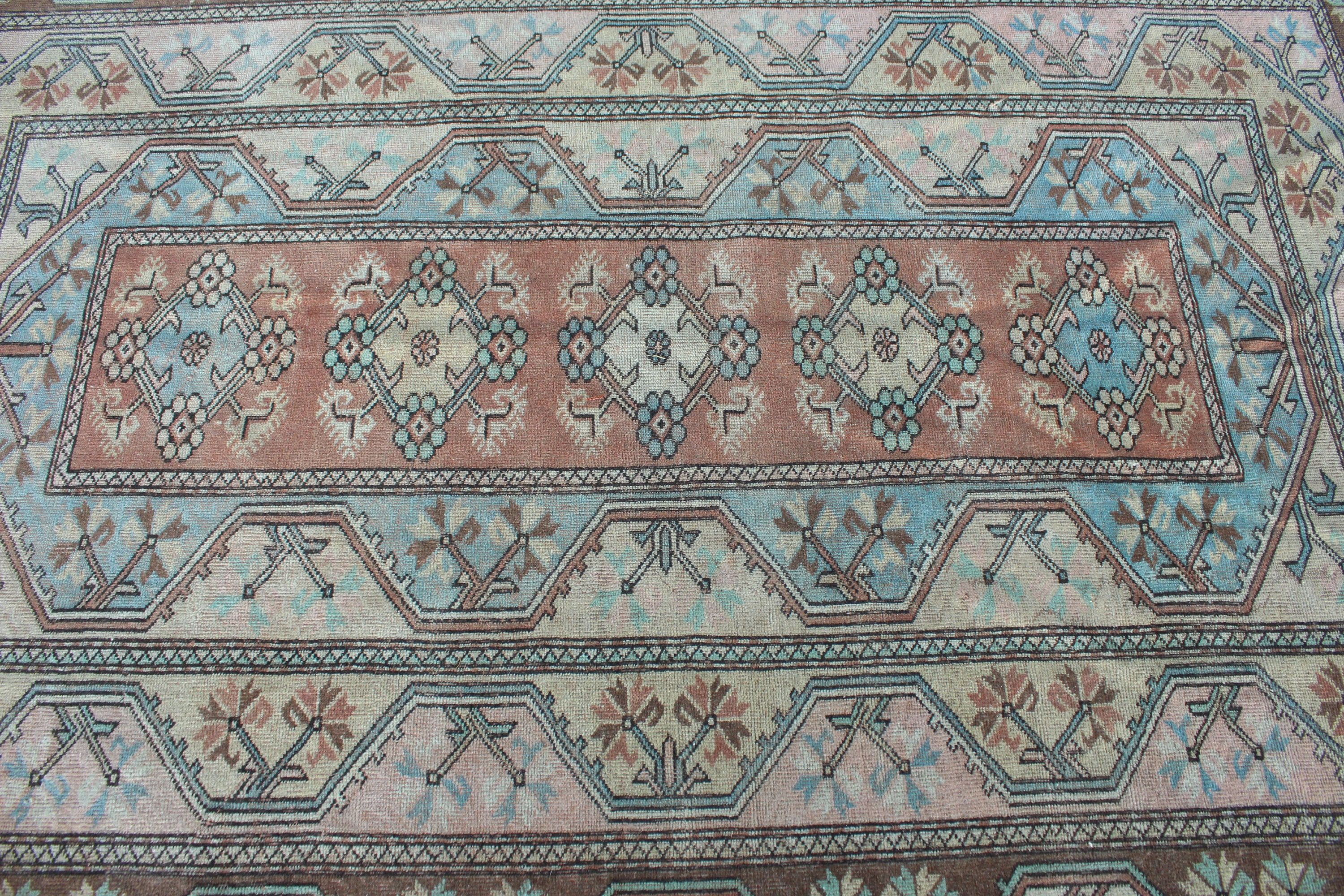 Kahverengi Yer Halısı, 5.3x7.8 ft Büyük Halılar, Oryantal Halı, Türk Halısı, Estetik Halılar, Vintage Halılar, Oturma Odası Halısı, Salon Halısı