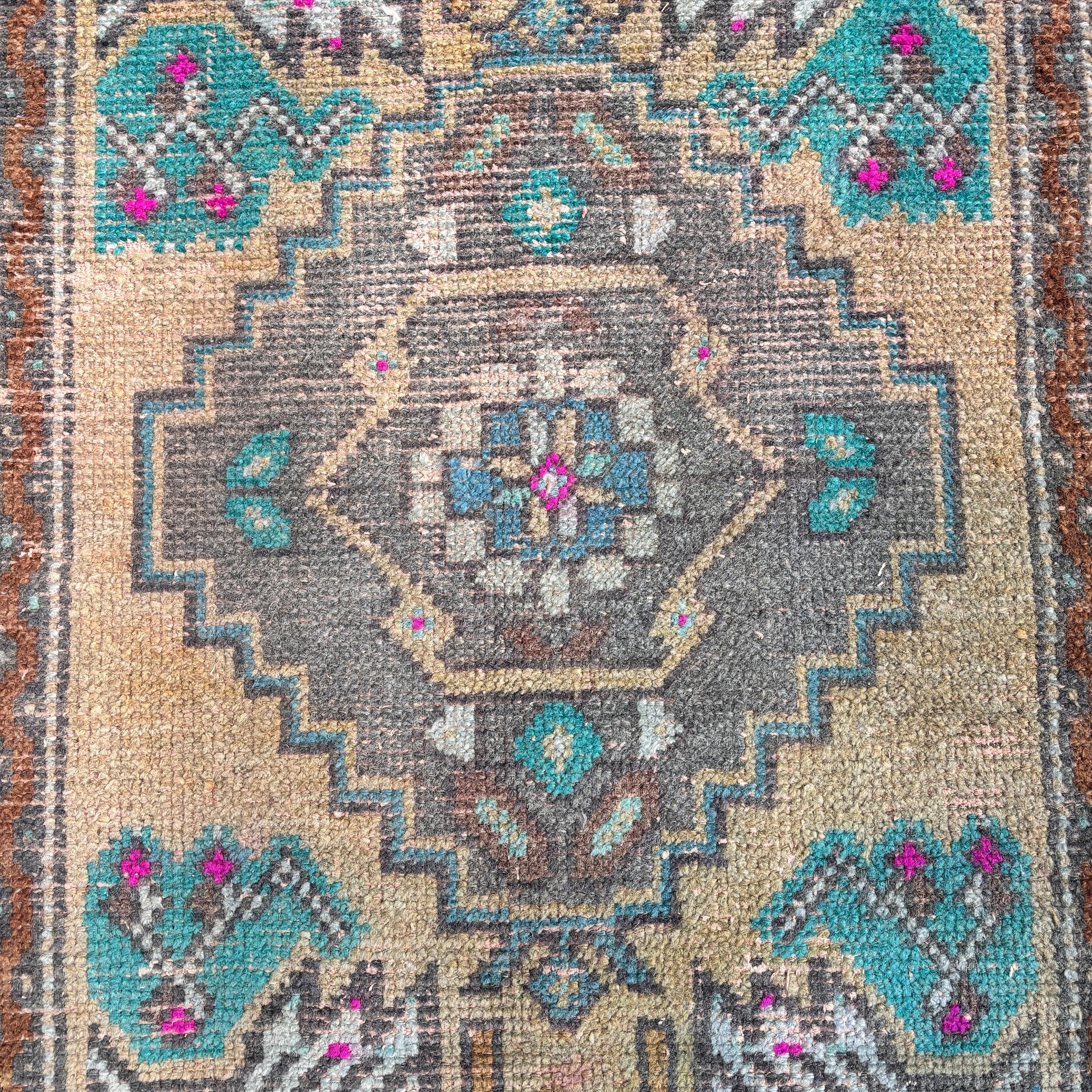 Wall Hanging Rug, Statement Rugs, 1.8x2.9 ft Small Rugs, Nursery Rug, Turkish Rugs, Modern Rug, Vintage Rugs, Yellow Statement Rug