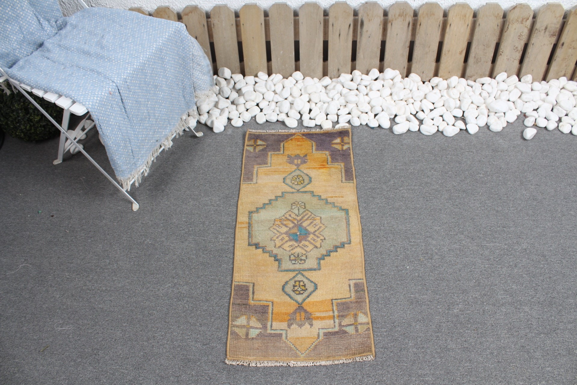 Bedroom Rug, Wedding Rugs, 1.3x2.8 ft Small Rugs, Orange Oriental Rugs, Vintage Rug, Turkish Rug, Door Mat Rug, Anatolian Rugs, Nursery Rug