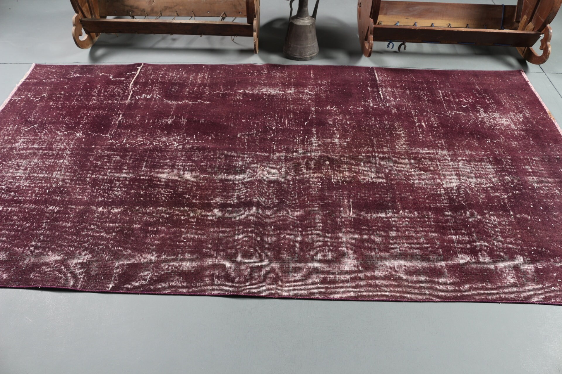 4.6x8.7 ft Large Rug, Natural Rug, Dining Room Rugs, Purple Oriental Rugs, Turkish Rug, Kitchen Rugs, Salon Rug, Vintage Rug, Bedroom Rug