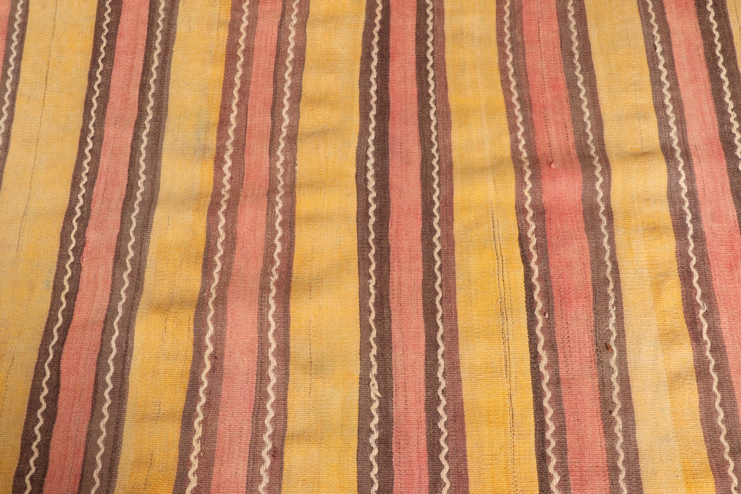 Koridor Halıları, Koridor Halıları, Mutfak Halısı, Kilim, Vintage Halılar, Türk Halısı, Sarı 3.7x9.9 ft Yolluk Halısı