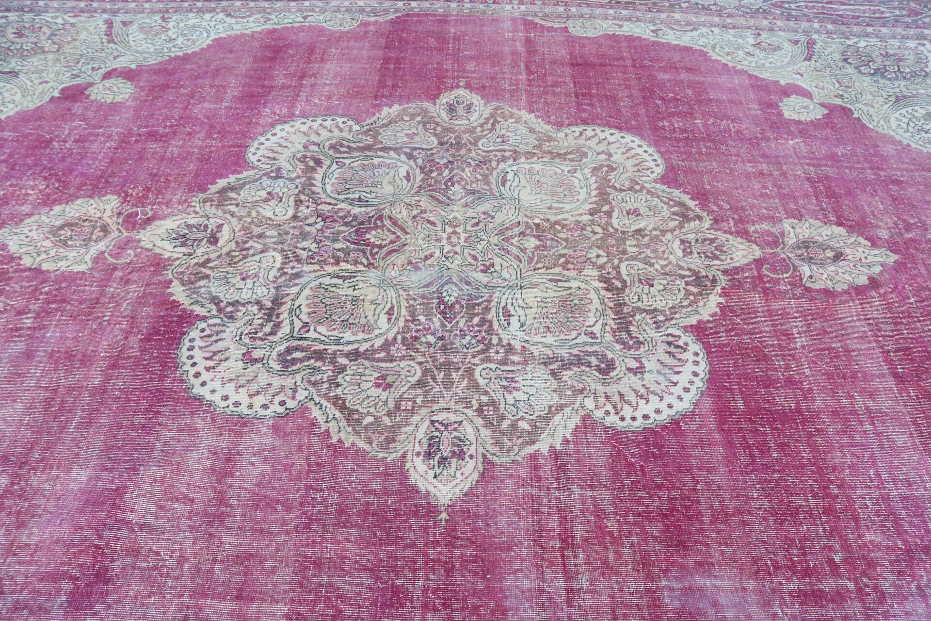 Vintage Halılar, Oturma Odası Halısı, Salon Halıları, Fas Halıları, 12.1x14.4 ft Büyük Boy Halı, Aztek Halısı, Salon Halıları, Oryantal Halılar, Türk Halısı