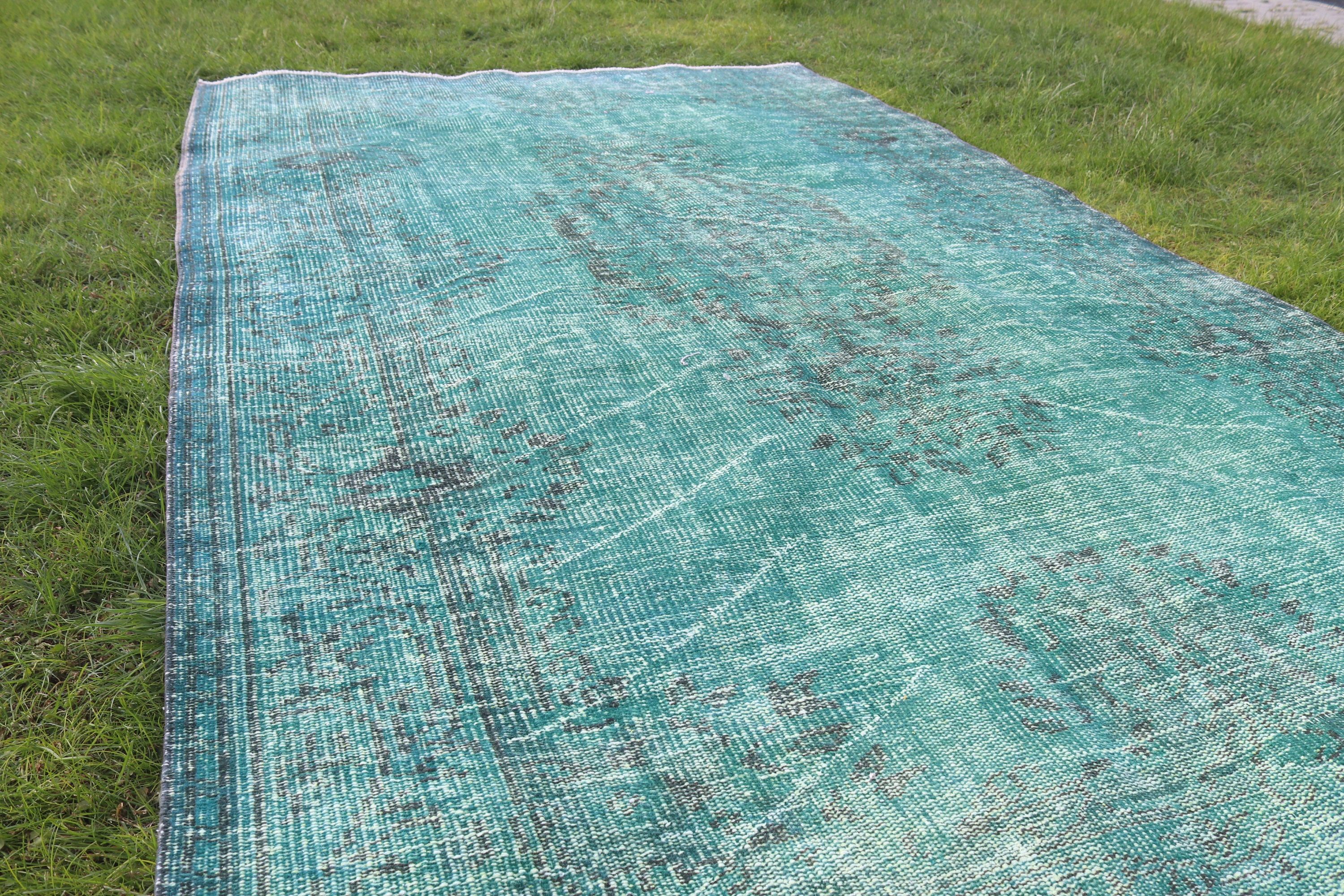 Boho Rug, Large Vintage Rugs, Moroccan Rug, 5.4x9.1 ft Large Rug, Green Oushak Rug, Anatolian Rugs, Bedroom Rug, Vintage Rugs, Turkish Rugs