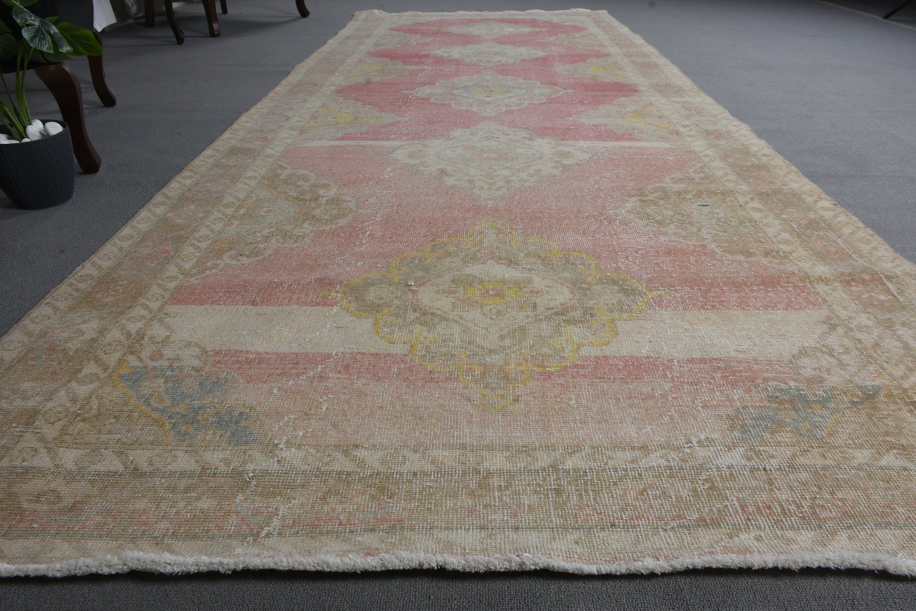 4.7x12.2 ft Runner Halıları, Bildiri Halısı, Lüks Halı, Kırmızı Yer Halıları, Merdiven Halısı, Mutfak Halıları, Koridor Halıları, Türk Halısı, Vintage Halı