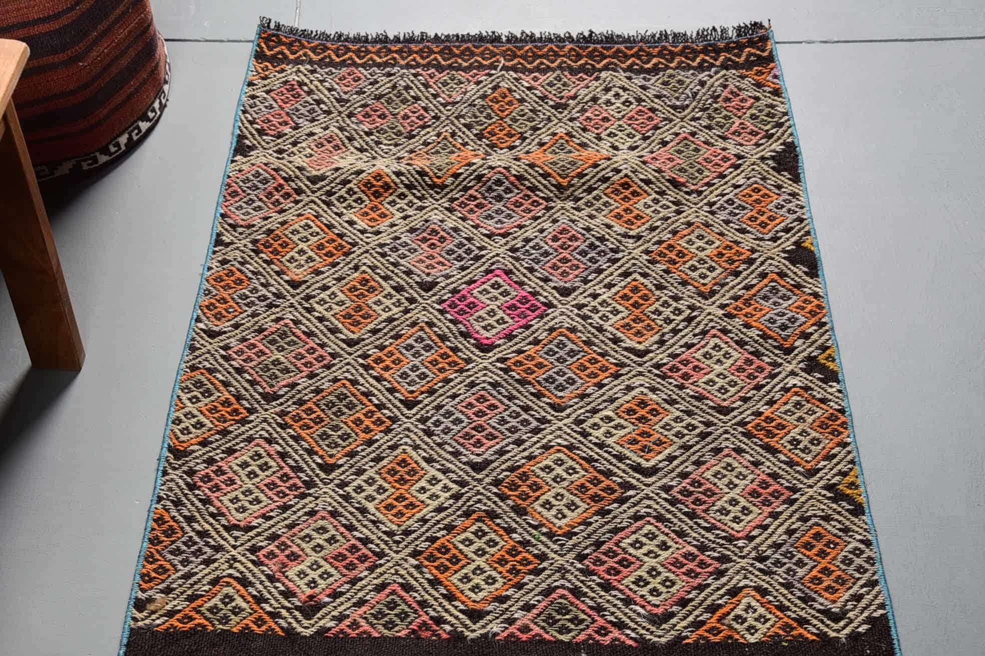 Kitchen Rug, Vintage Rugs, Oriental Rug, Hallway Rug, Rugs for Stair, Turkish Rug, Handwoven Rug, 2.3x6.2 ft Runner Rug, Kilim, Floor Rugs