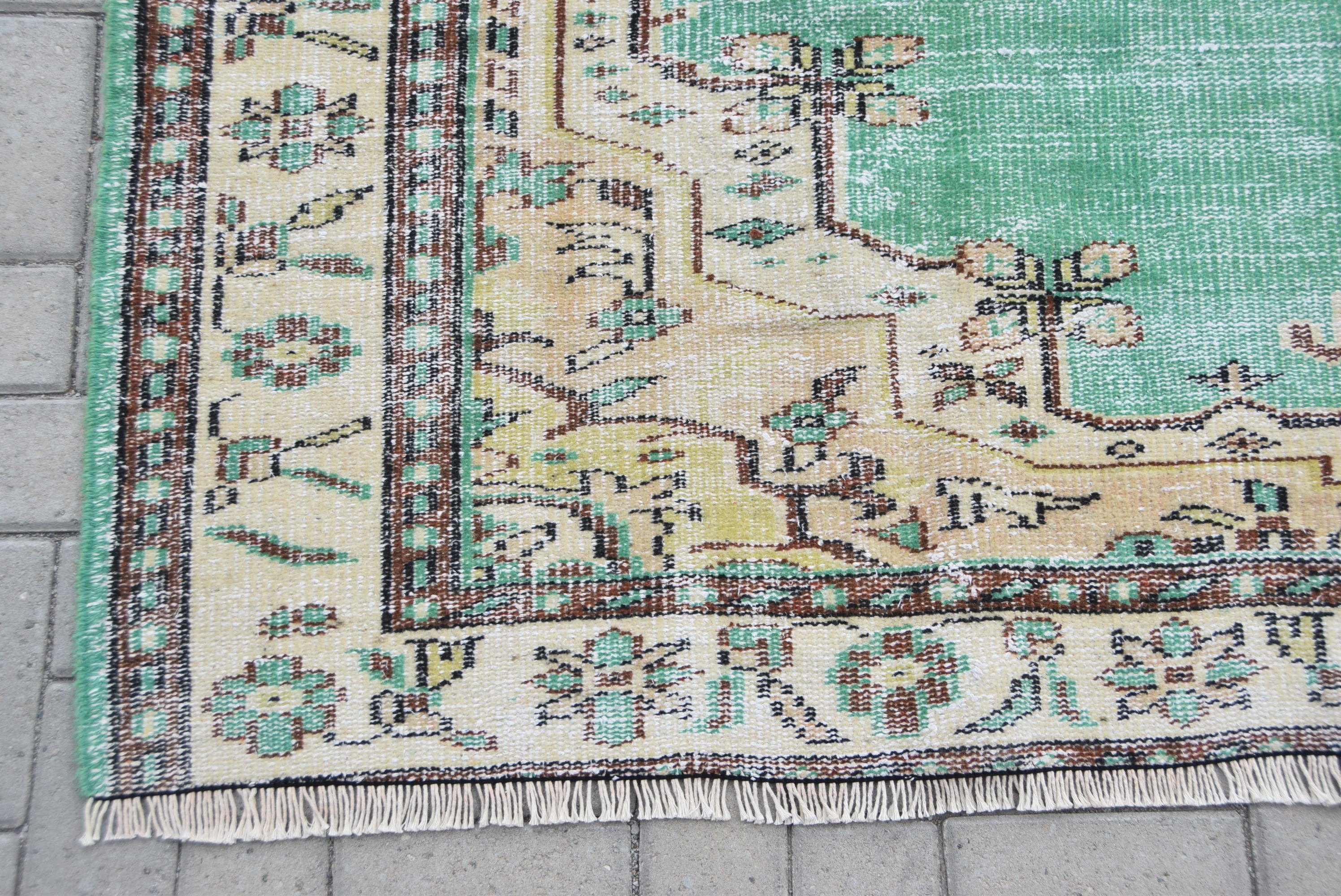 Living Room Rugs, Beige Home Decor Rugs, Turkish Rug, Wool Rug, Salon Rug, 6.3x8.9 ft Large Rug, Vintage Rug, Natural Rugs